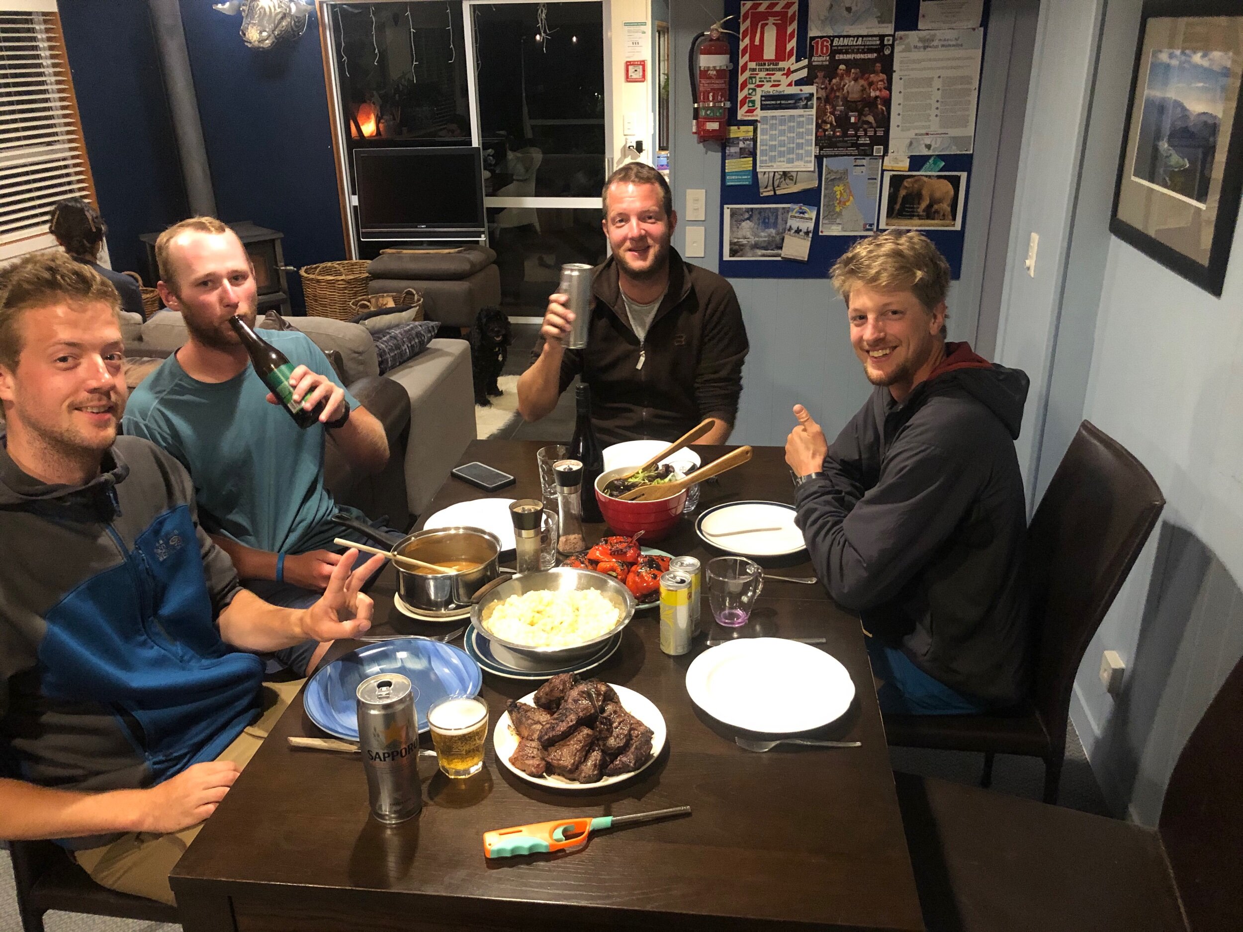 Family dinner at Coastal Cow