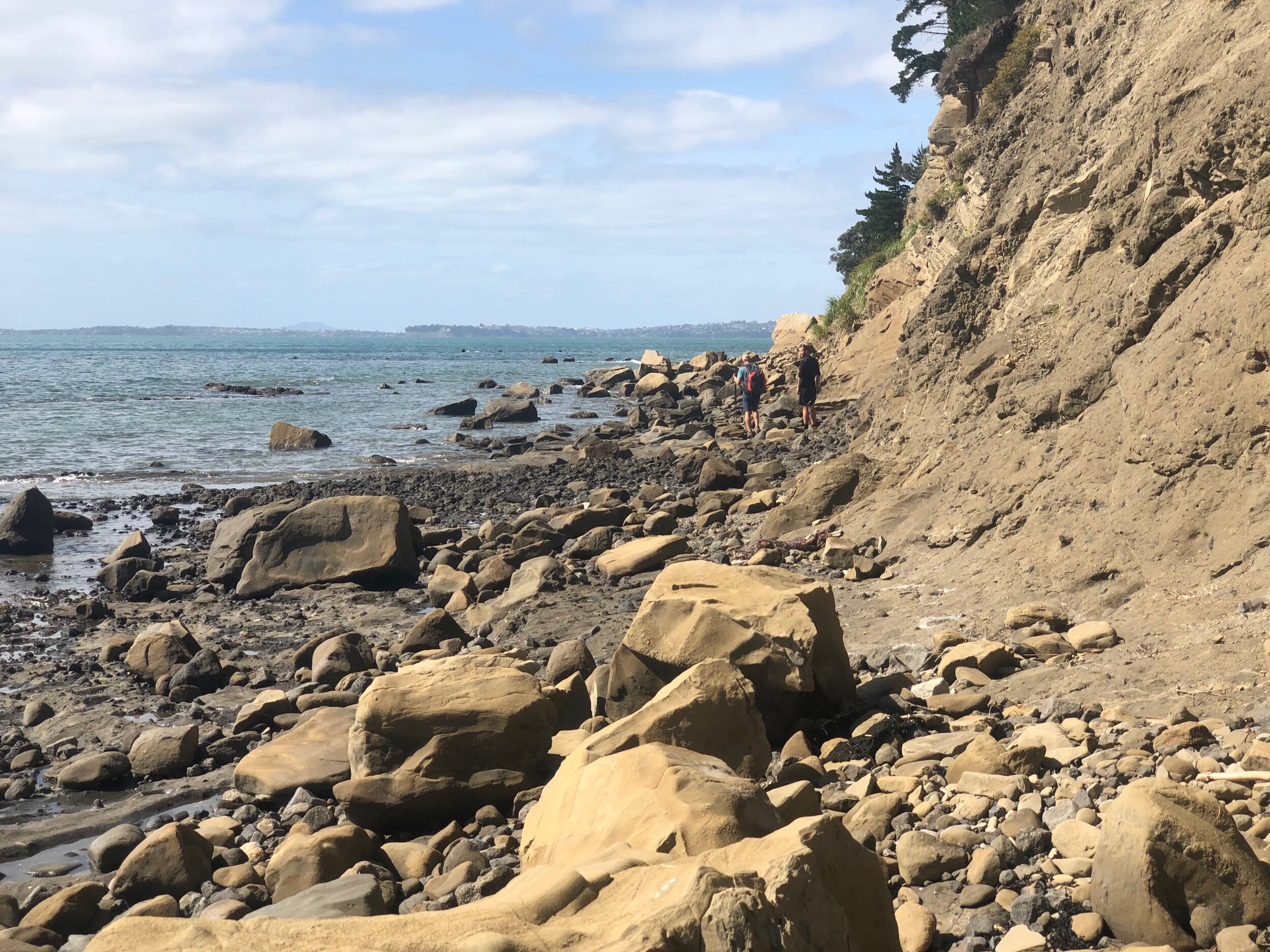The rock scramble from Waiwera
