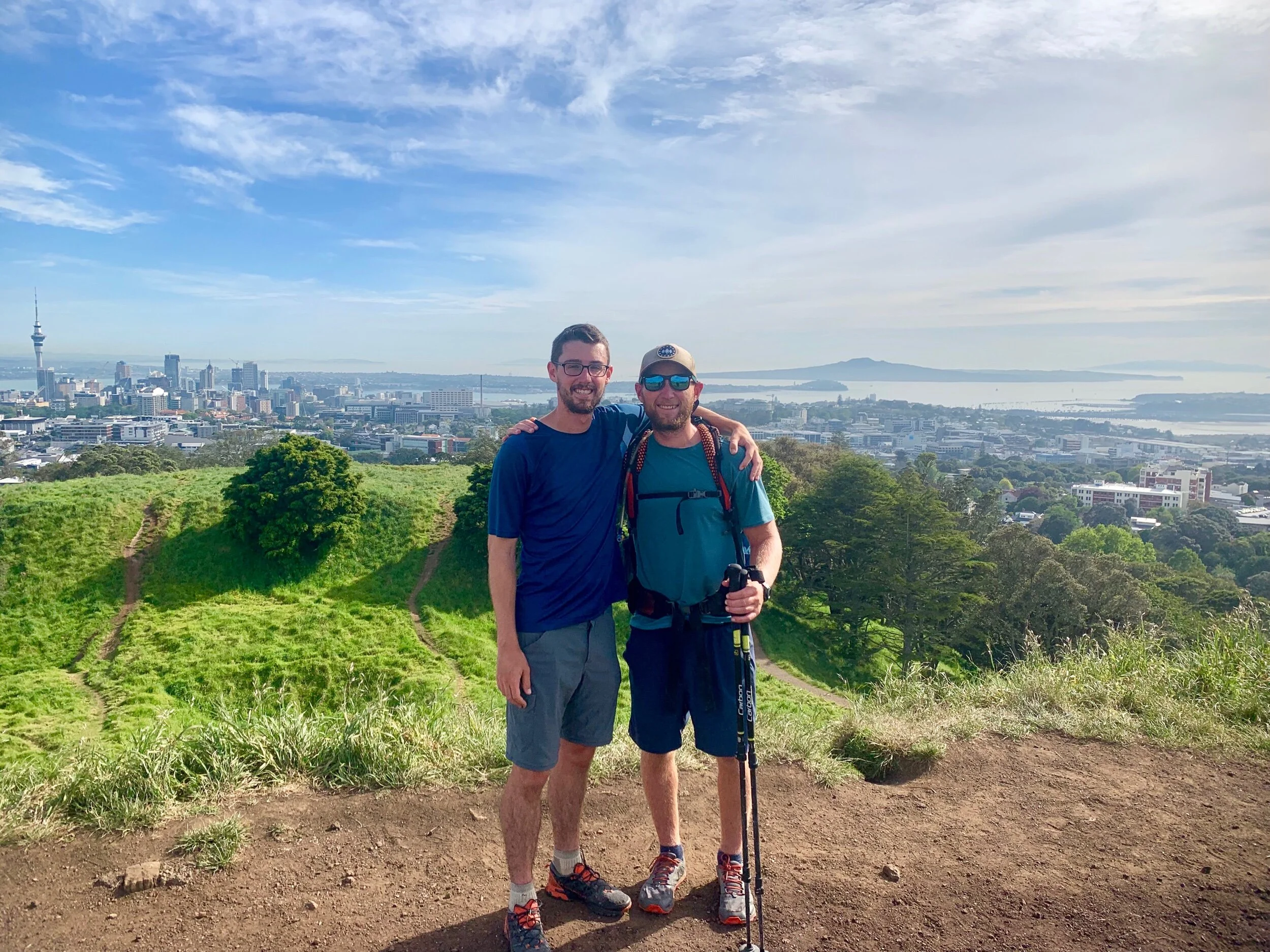 Alex and I at the summit of Mt. Eden
