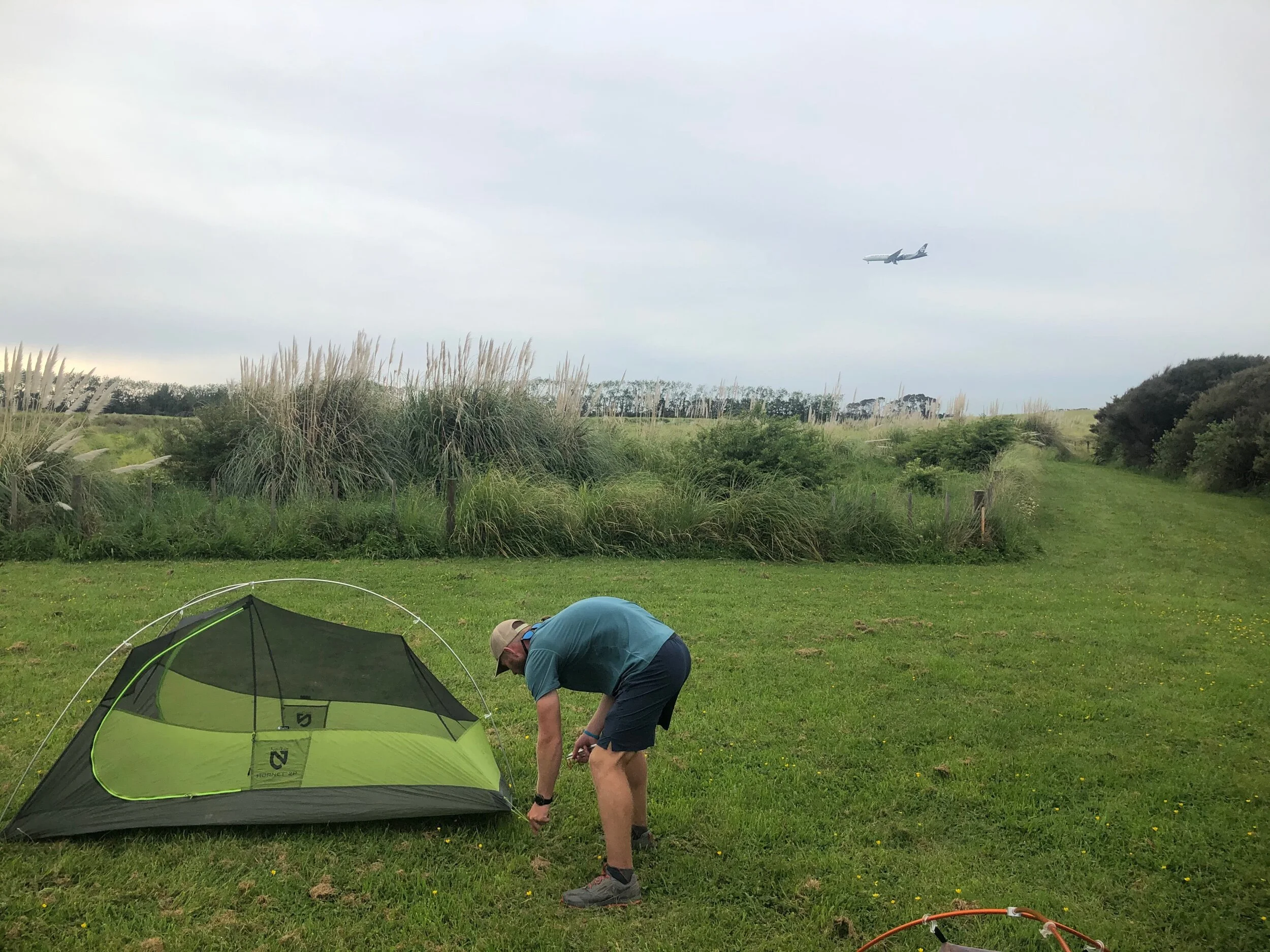 Proximity of a campsite to the airport