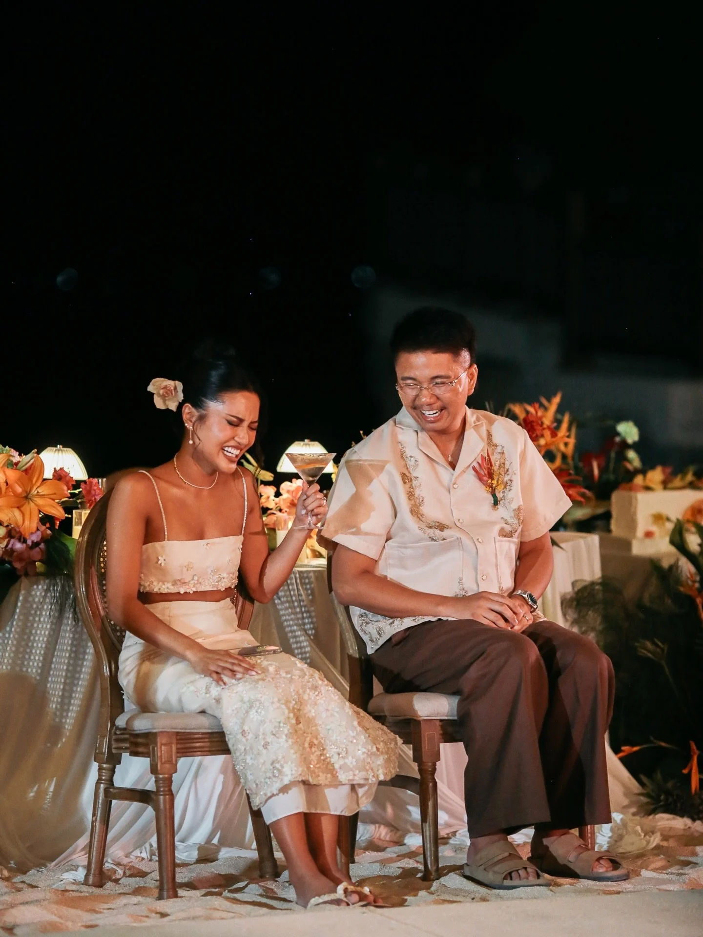 From the bright palettes to the warmth of their guests, everything felt very alive and beautifully carefree.  Ashely and Marc&rsquo;s tropical beachfront wedding celebration and @shangrilamactan embraced paradise eaxcrly as it is. 

Photos: @rainbowf