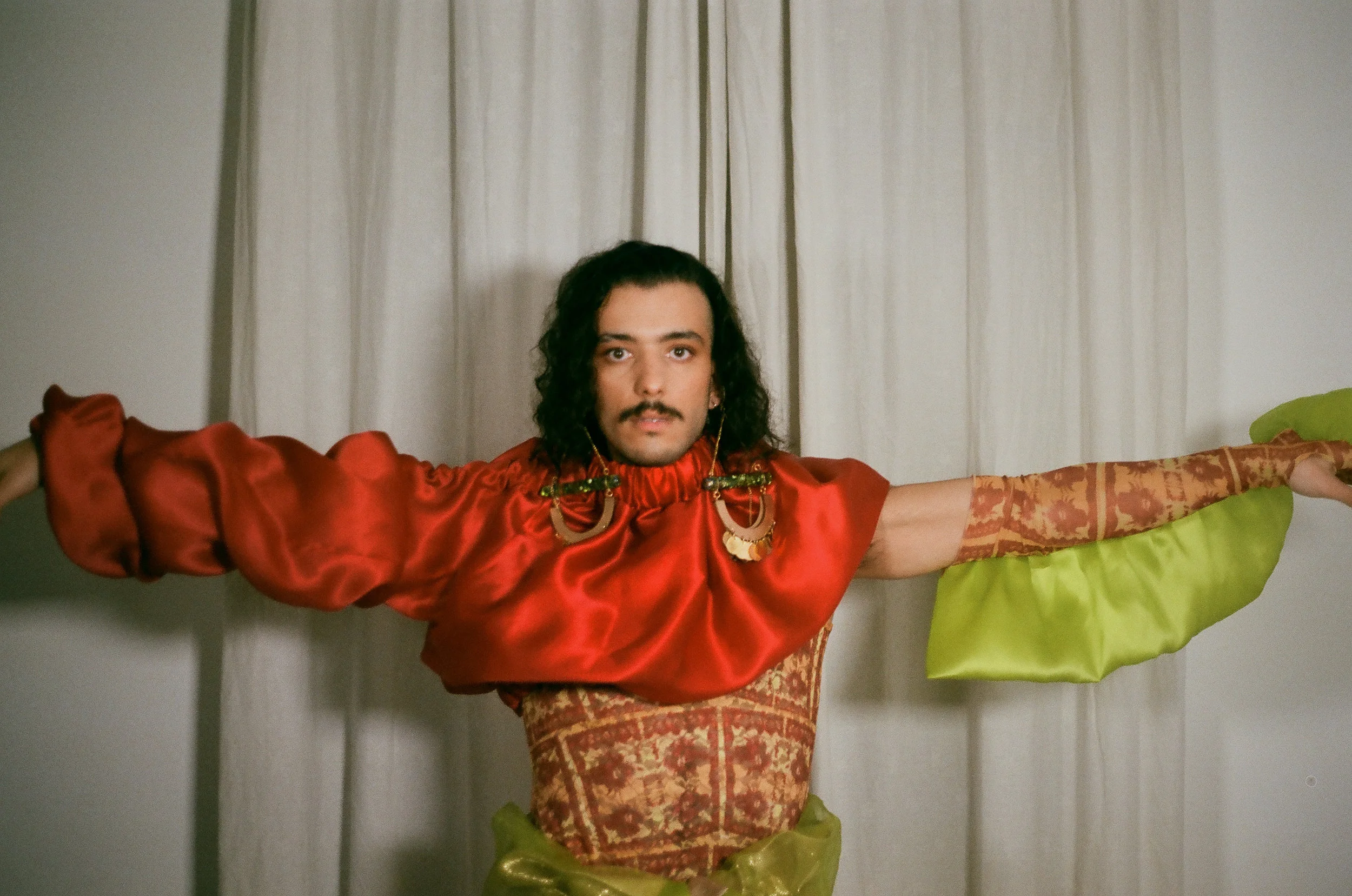   Samir  in MA menswear FW19 collection NonEGYboi trash couture by  Ahmed Sorour  shot by me.   