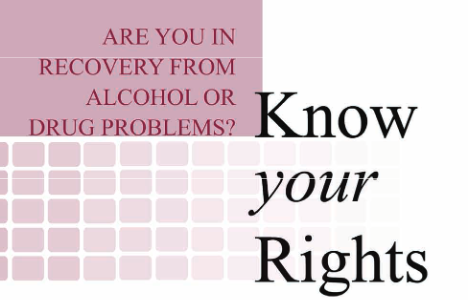Know Your Rights for Individuals on Medication Assisted Treatment