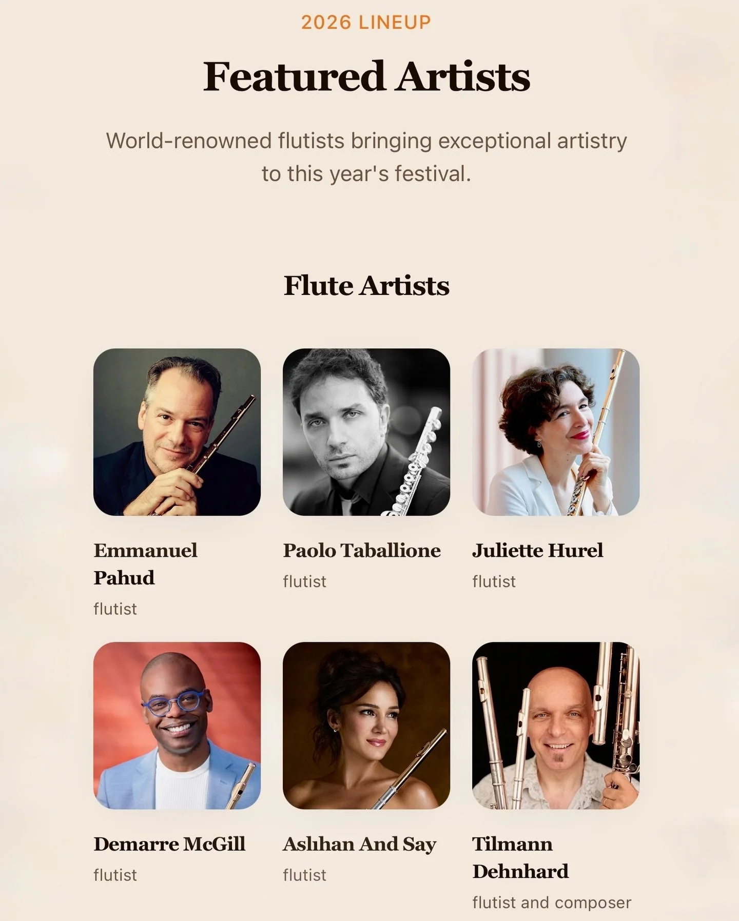 I am truly delighted to be a Guest Artist at the 15th Slovenian Flute Festival, which will take place on 19&ndash;20 September 2026🎵

The festival&rsquo;s official website has now been published. You can explore all the distinguished artists, the fe
