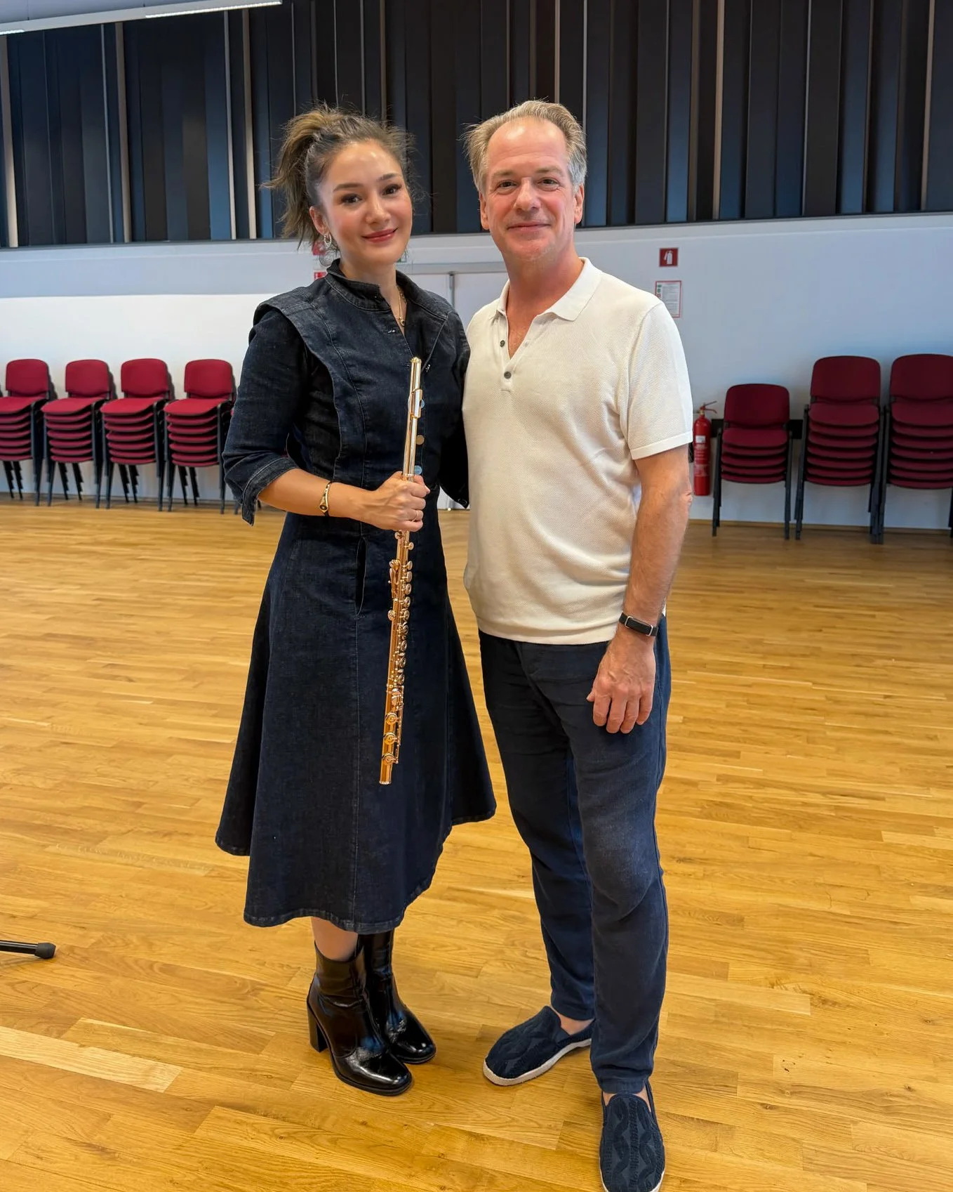 &Ouml;nceki akşam 15. Slovenian Flute Festival&rsquo;in konuk sanat&ccedil;ıları olarak Zagorje&rsquo;de ilk kez hep birlikteydik. D&uuml;n festival konserler, masterclass&rsquo;lar ve provalarla başladı.

Sabah Emmanuel Pahud&rsquo;nun masterclass&r