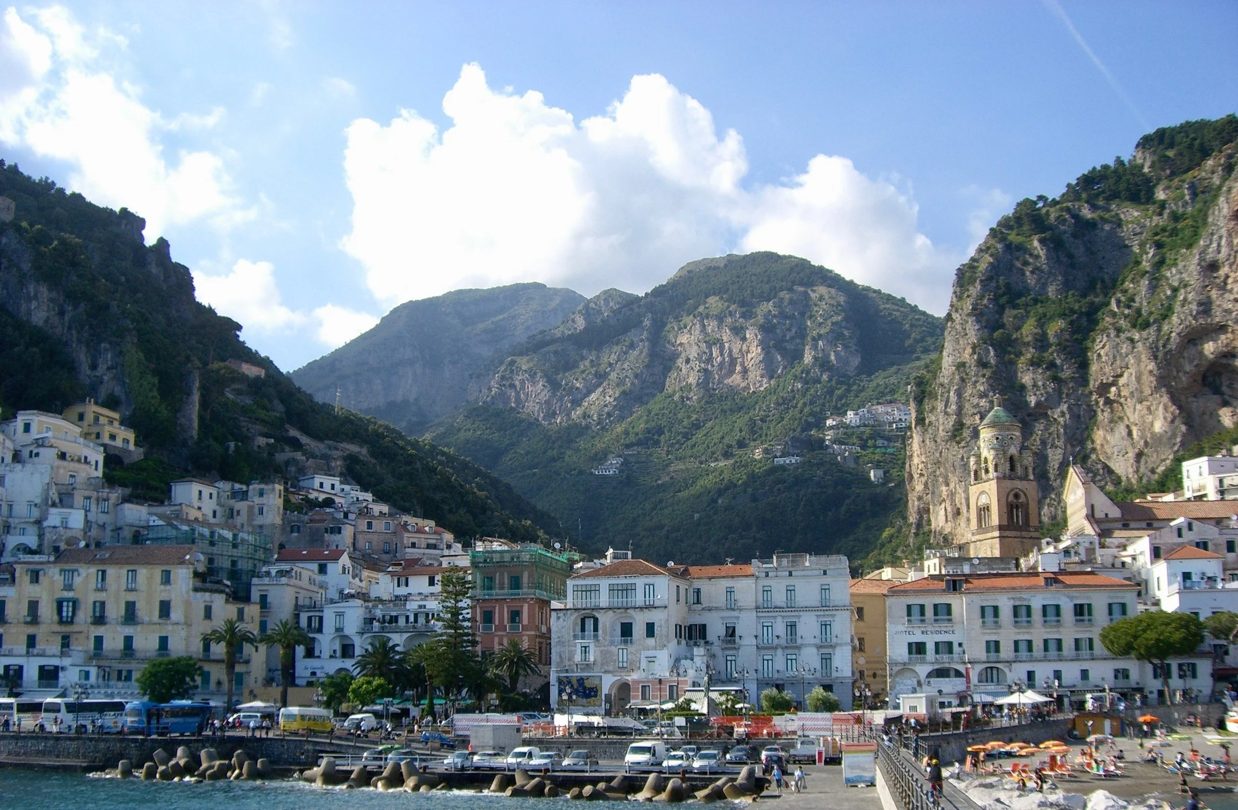 Italian Coastal Scene to represent Equity Release and Lifetime Mortgages