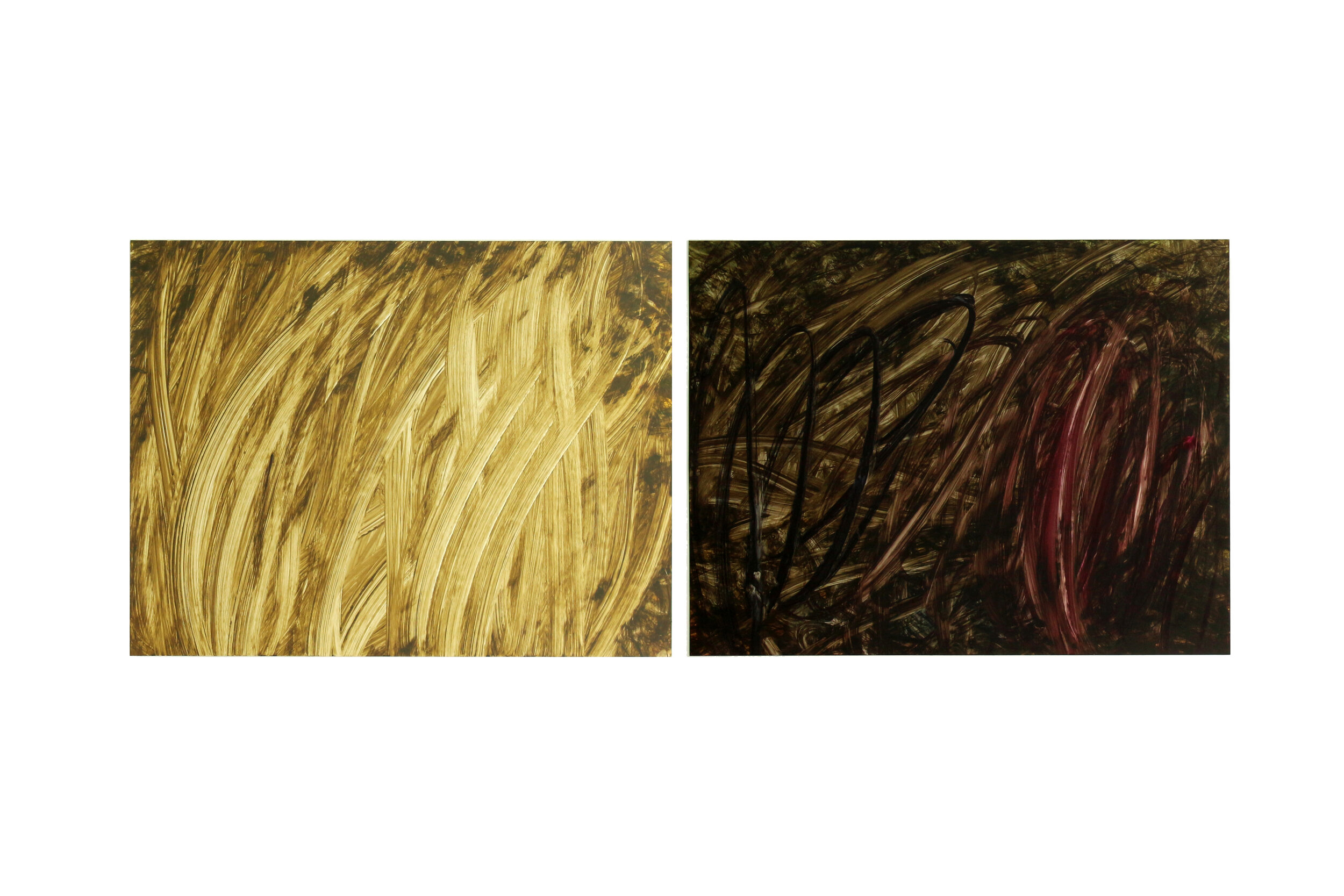 ENTANGLEMENT  DIPTYCH. HOMAGE TO ALEJANDRO OTERO. 2020 