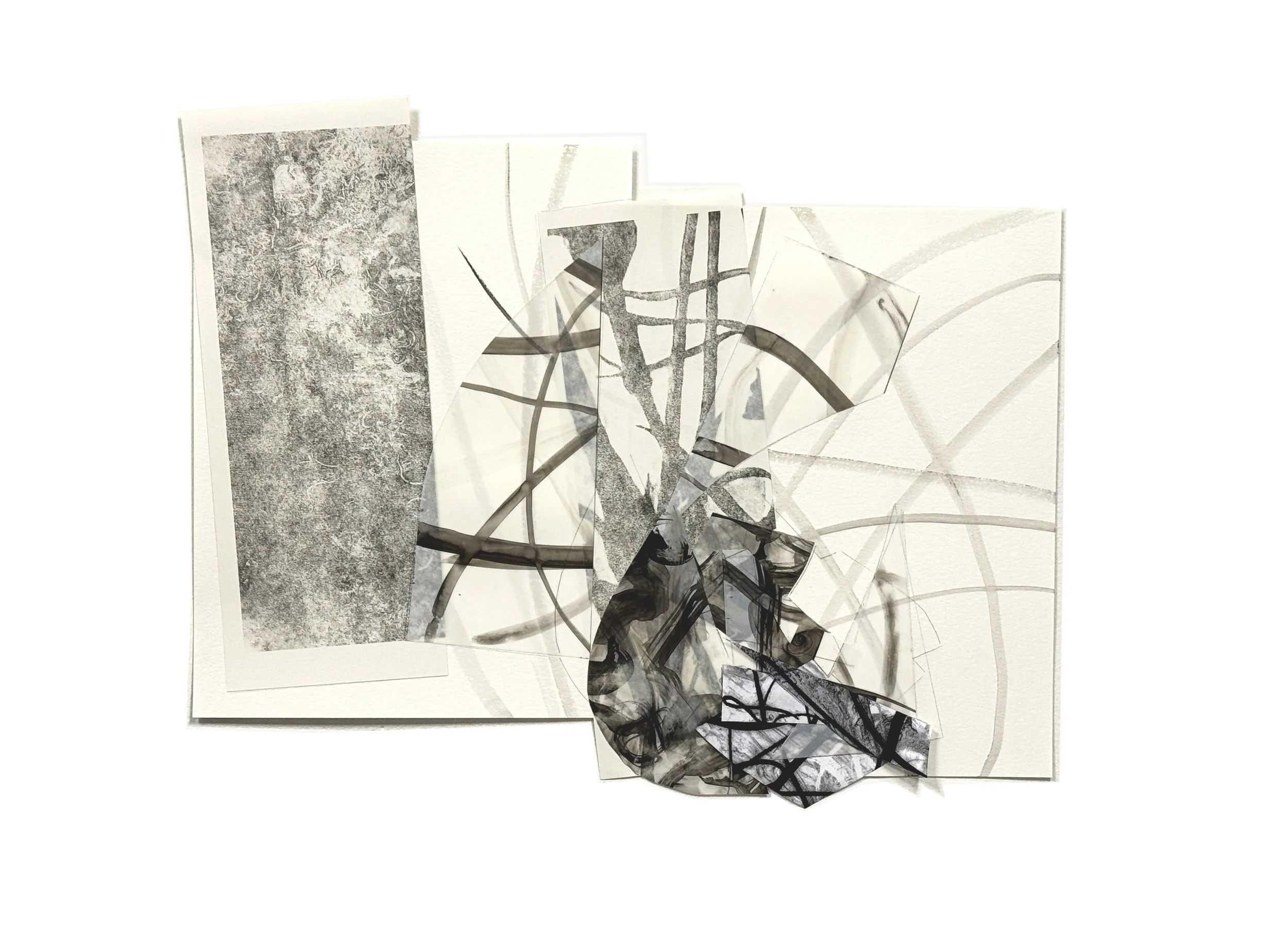 Liminal Collage Series #4. Collage & Sumi ink on paper. 

 

13.5" x 18". 