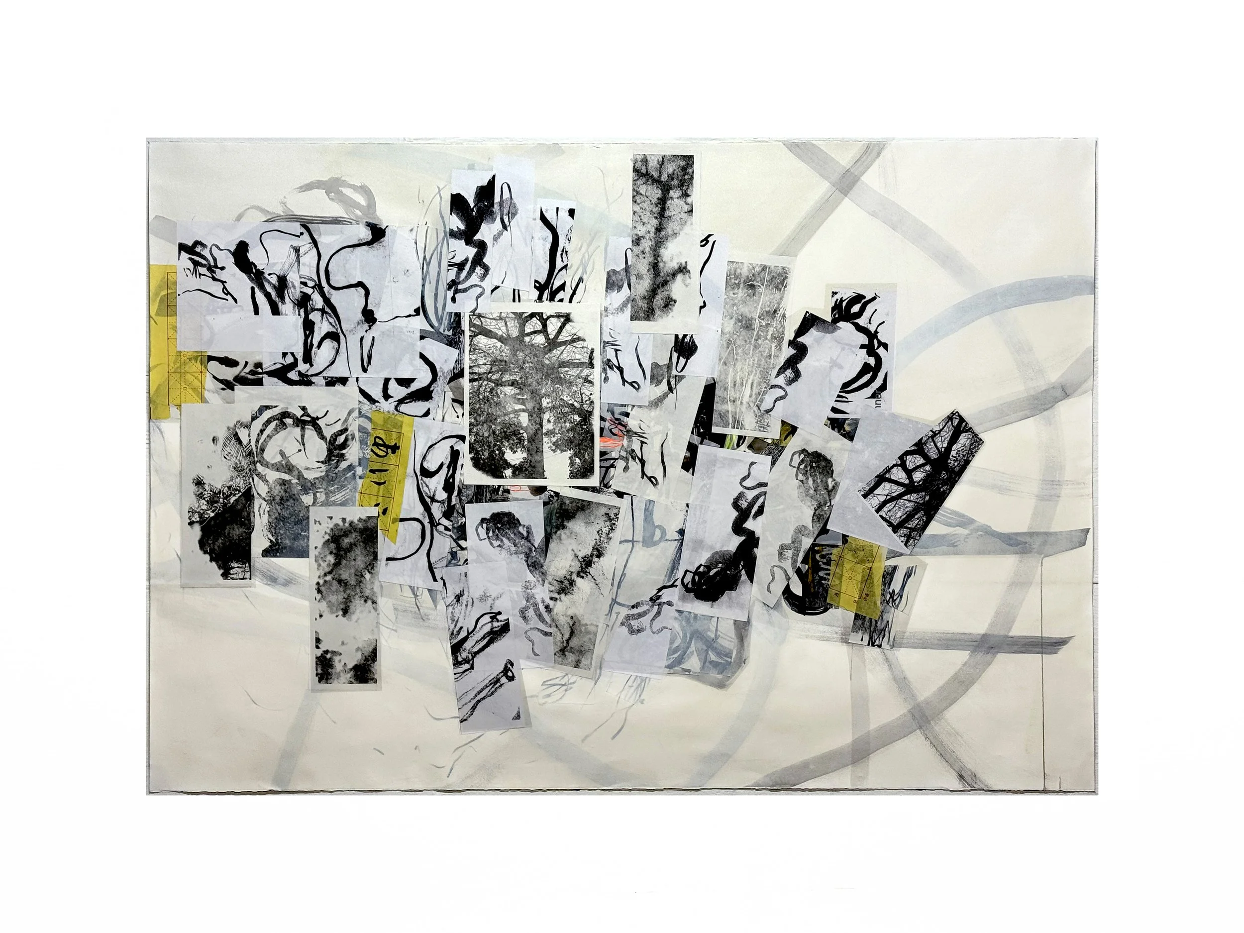 It Must Be A Prayer. Sumi ink, photocopies, transfers & collage on paper.

 

42" x 62". 