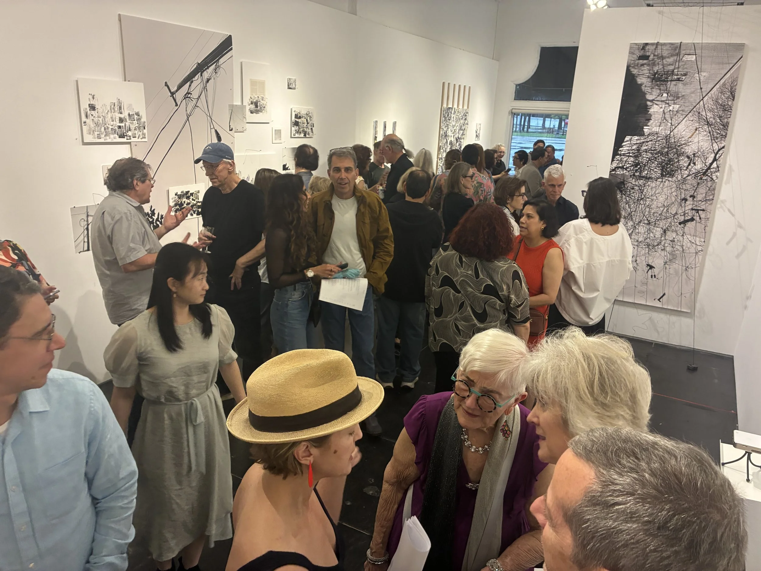 Exhibition opening.