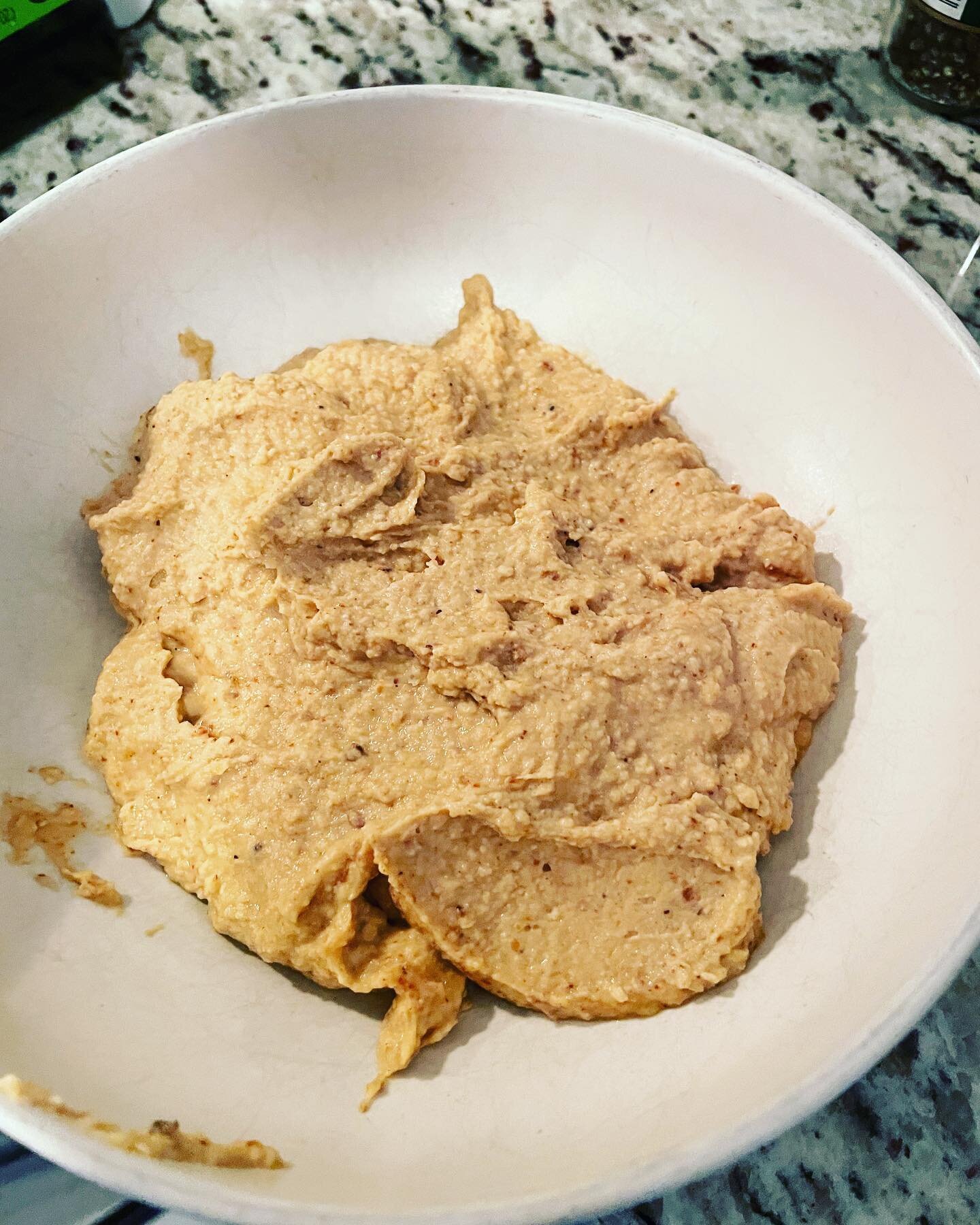 First attempt at homemade hummus! It&rsquo;s really good! Had a slight fail at the tahini but it all worked out lol 🤪
#homemade #fun #hobby #creativeoutlet #hummus #actorslife #margiemoments