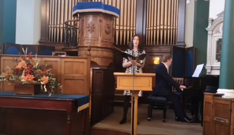 Sunday Service (live) for 11th October 2020 with a reading by Beth McCay and solos by Jenny Bourke