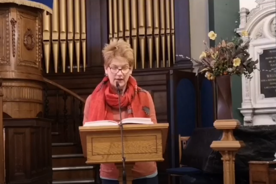 Sunday Service for 10th January 2021 with a reading by Nicola McDowell and hymns sung by Katie Lyons