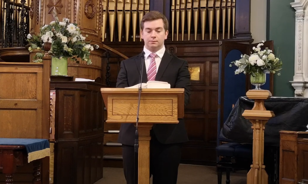 Sunday Service for 21st February with a reading from Fiona Alderdice and hymns sung by Adam Reaney