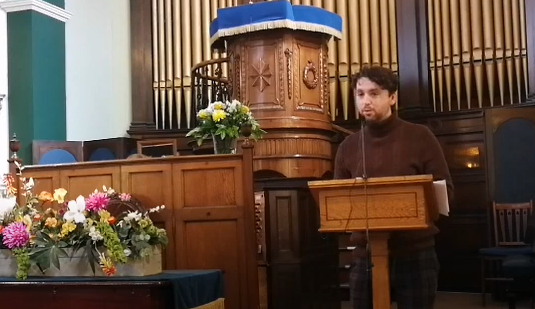 Sunday Service for 30th May 2021 with a reading from Suzanne Martin, hymns led by Mark Tilley and a sermon from Dr Andrew Cunning