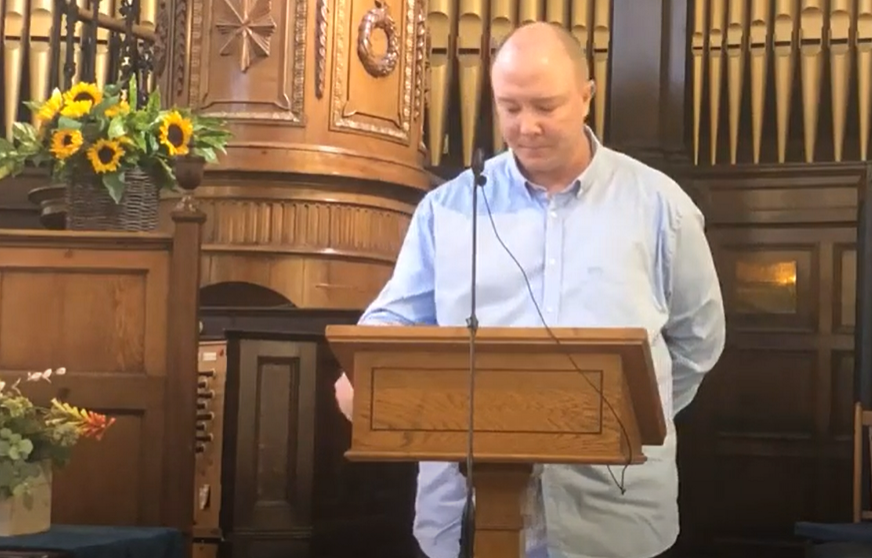 Sunday Service for 18th July 2021 led by Paul Jeffrey plus Jim Weir and Mark Tilley