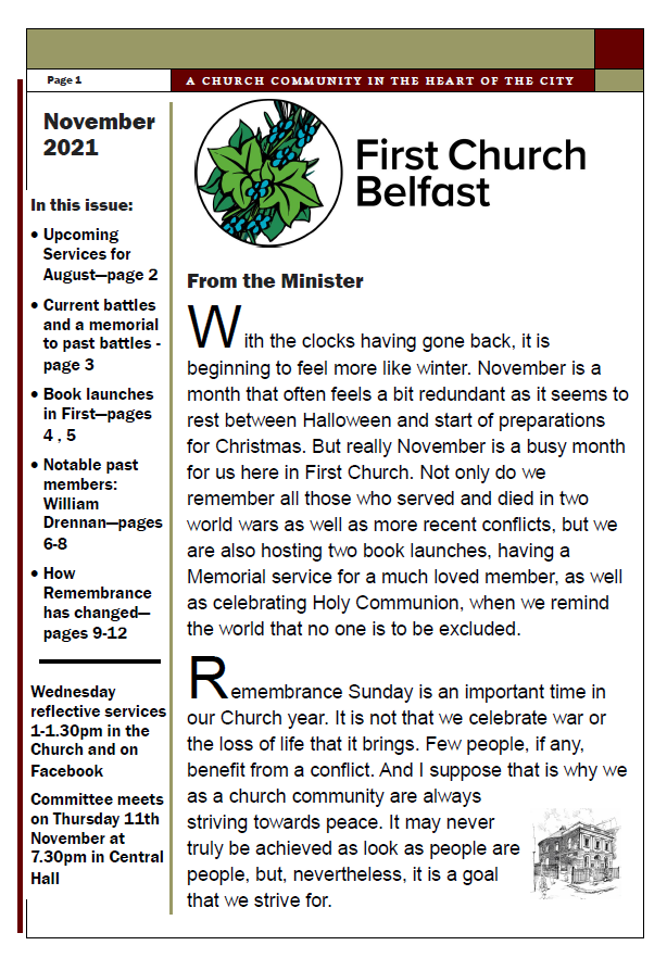 November 2021 Newsletter