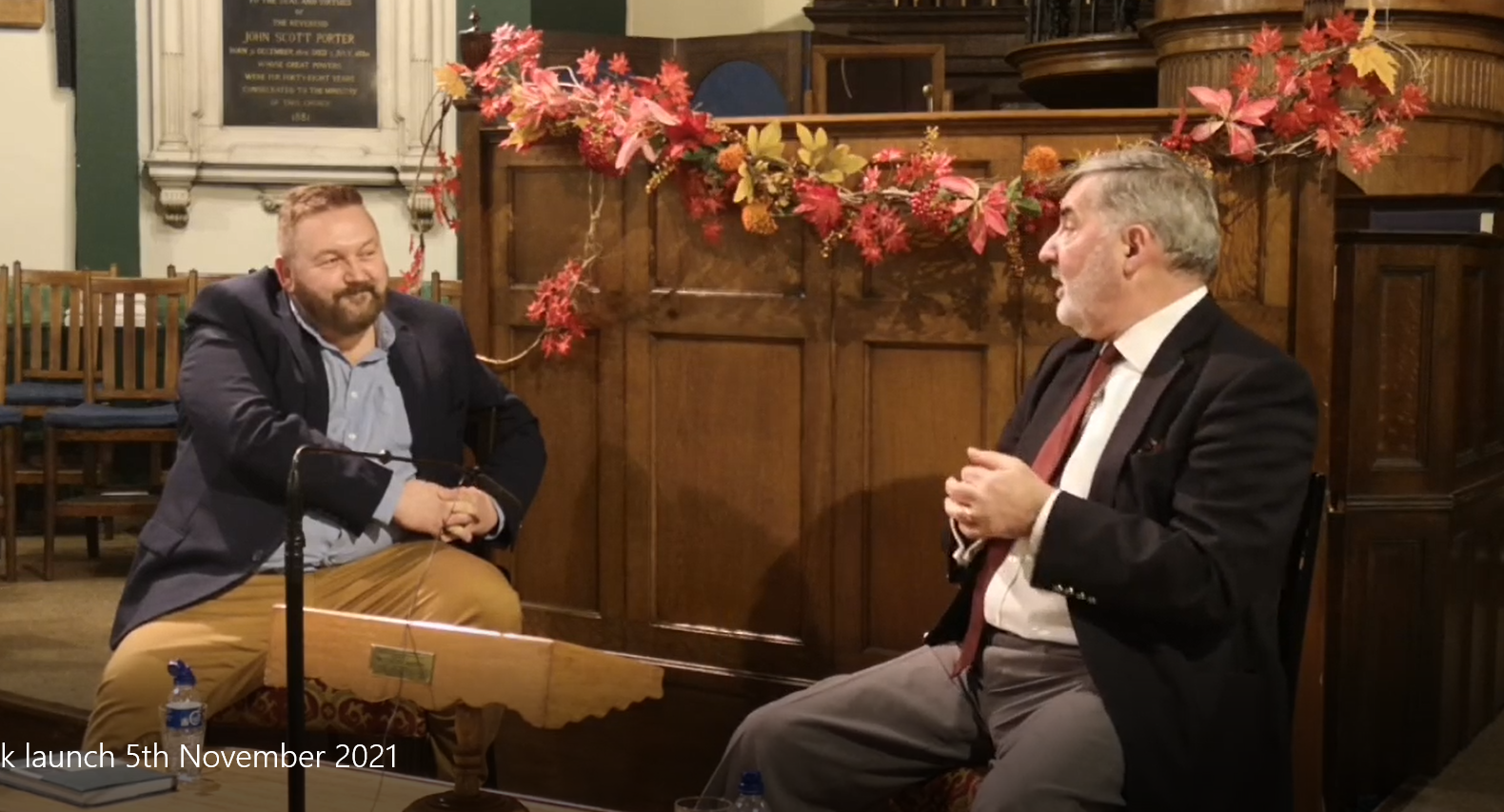 Launch of J E Davey's book "Religious Experience" with an interview of Lord Alderdice conducted by William Crawley