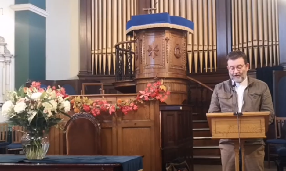 Sunday Service for 7th November 2021 with a reading from David Alderdice and hymns led by Dawn Burns