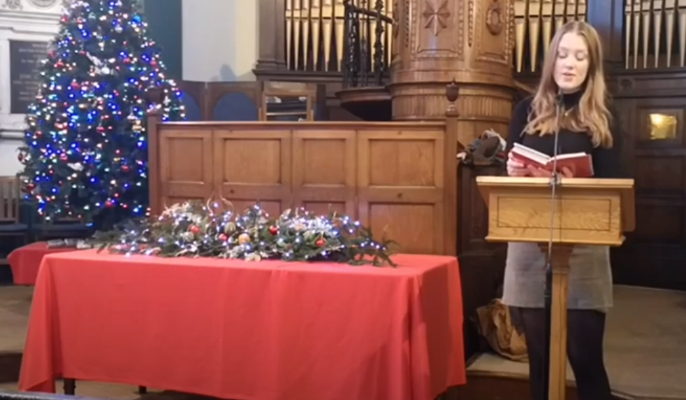 Sunday Service for 5th December 2021 with a reading from David Kerr and hymns led by Katie Lyons