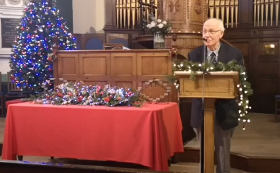 Sunday Service for 26th December 2021 with a reading from Dennis Mawhinney