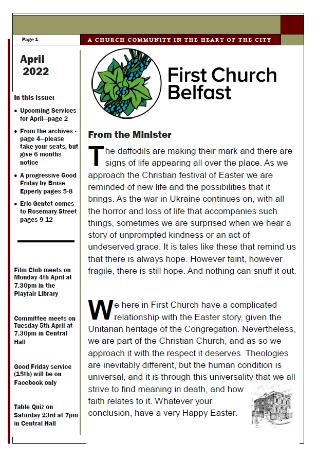 April 2022 Newsletter