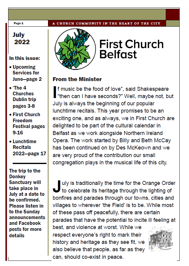 July Newsletter