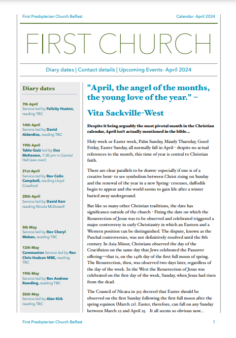 April 2024 Newsletter 