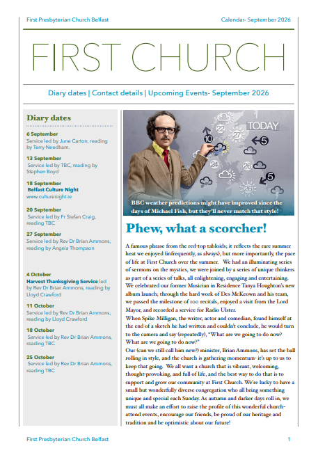 September 2026 Newsletter 