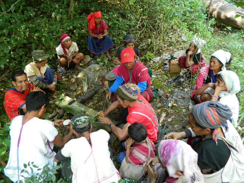 Traditional prayer ceremony to protect a fish sanctuary