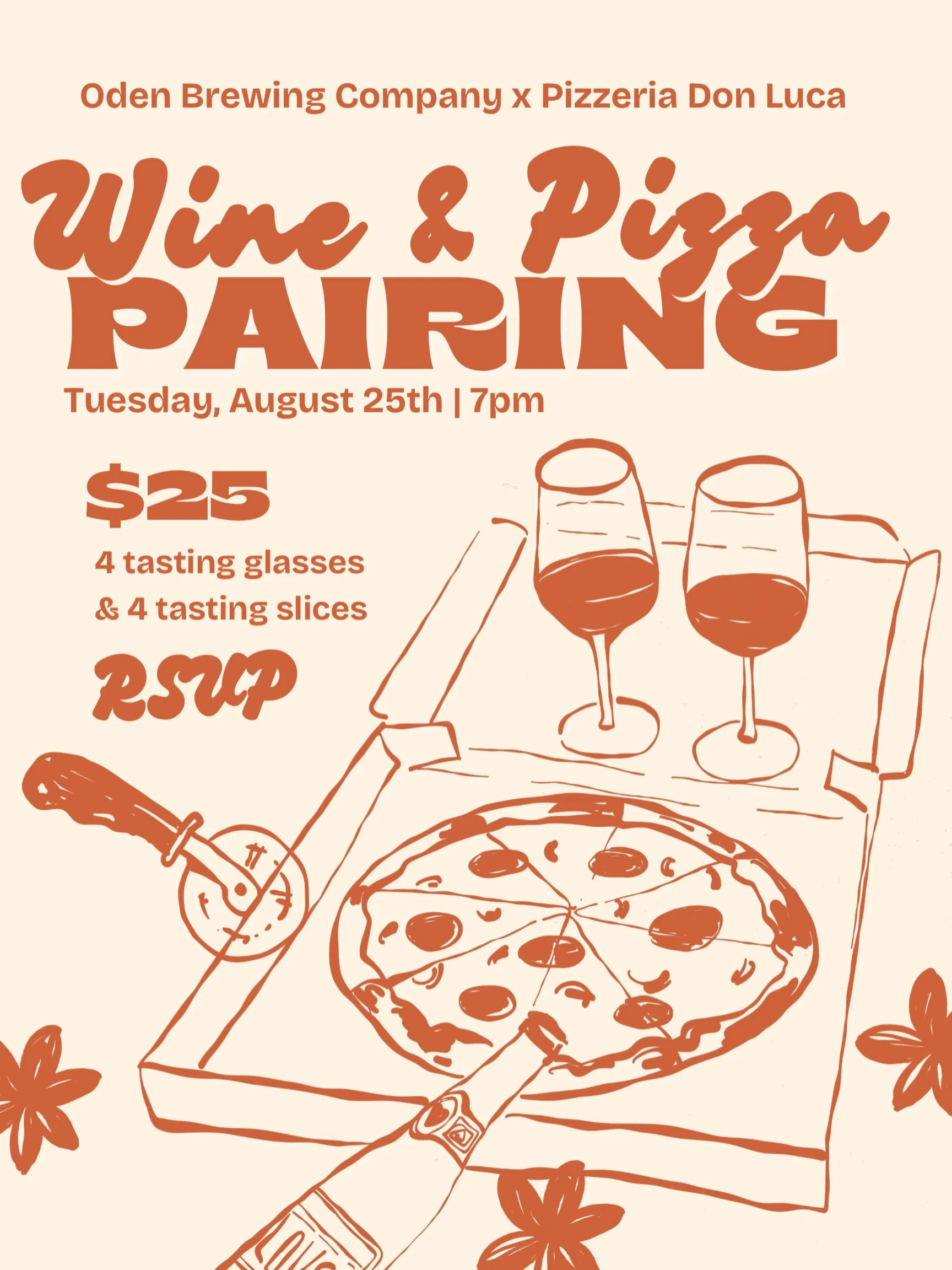 Make sure to RSVP for tomorrow&rsquo;s Pizza and Wine pairing so we have enough slices! 🍕🍷Link in Bio to RSVP