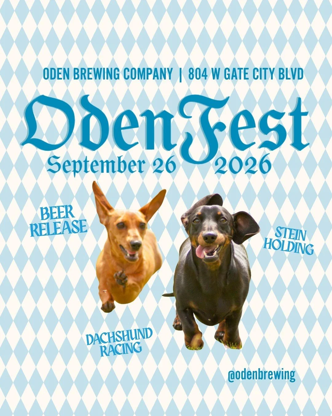 Hey, you were looking for this post, and here it is! 👀🍻

ODENFEST 2026 is less than two weeks away! ✨ Check out the lineup for the day and mark your calendars for Saturday, September 26th at NOON!

We&rsquo;ve got stein-holding showdowns, the Dachs