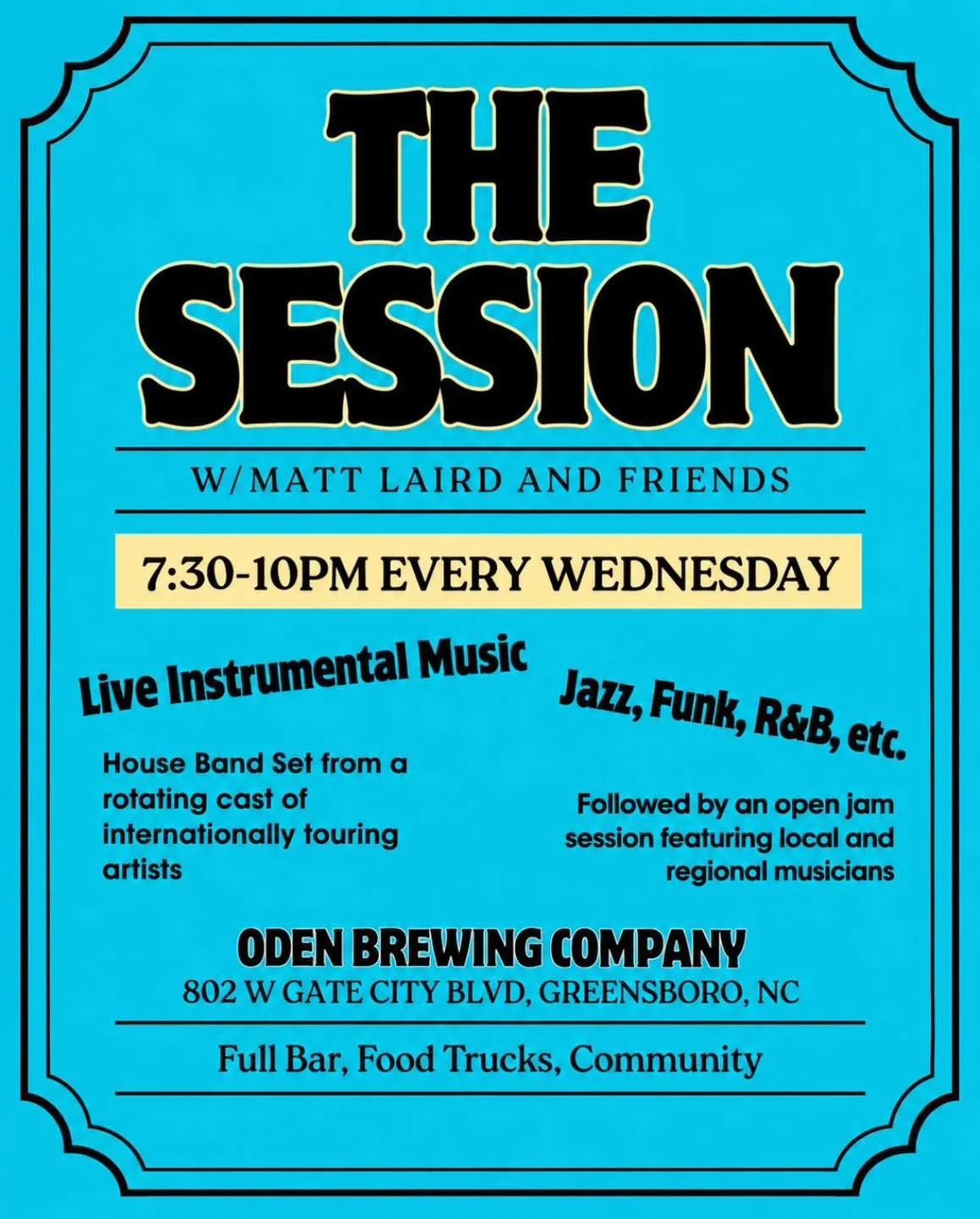 Rainy night = perfect excuse to get cozy in the taproom 🌧️💕 Come enjoy some live music, grab a $6 glass of wine &amp; sushi from @sushiempirenc 🍣