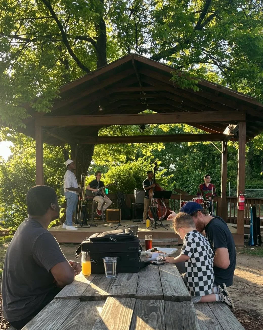 This is definitely beer garden weather 🌞☀️

UNCG Jazz Community jams tonight from 7-9 🎶 @uncgjazz 

Jews &amp; Brews is happening tonight- look for signs in the beer garden. The first 50 people to register get a beverage! 🍻 Click the link in @gree