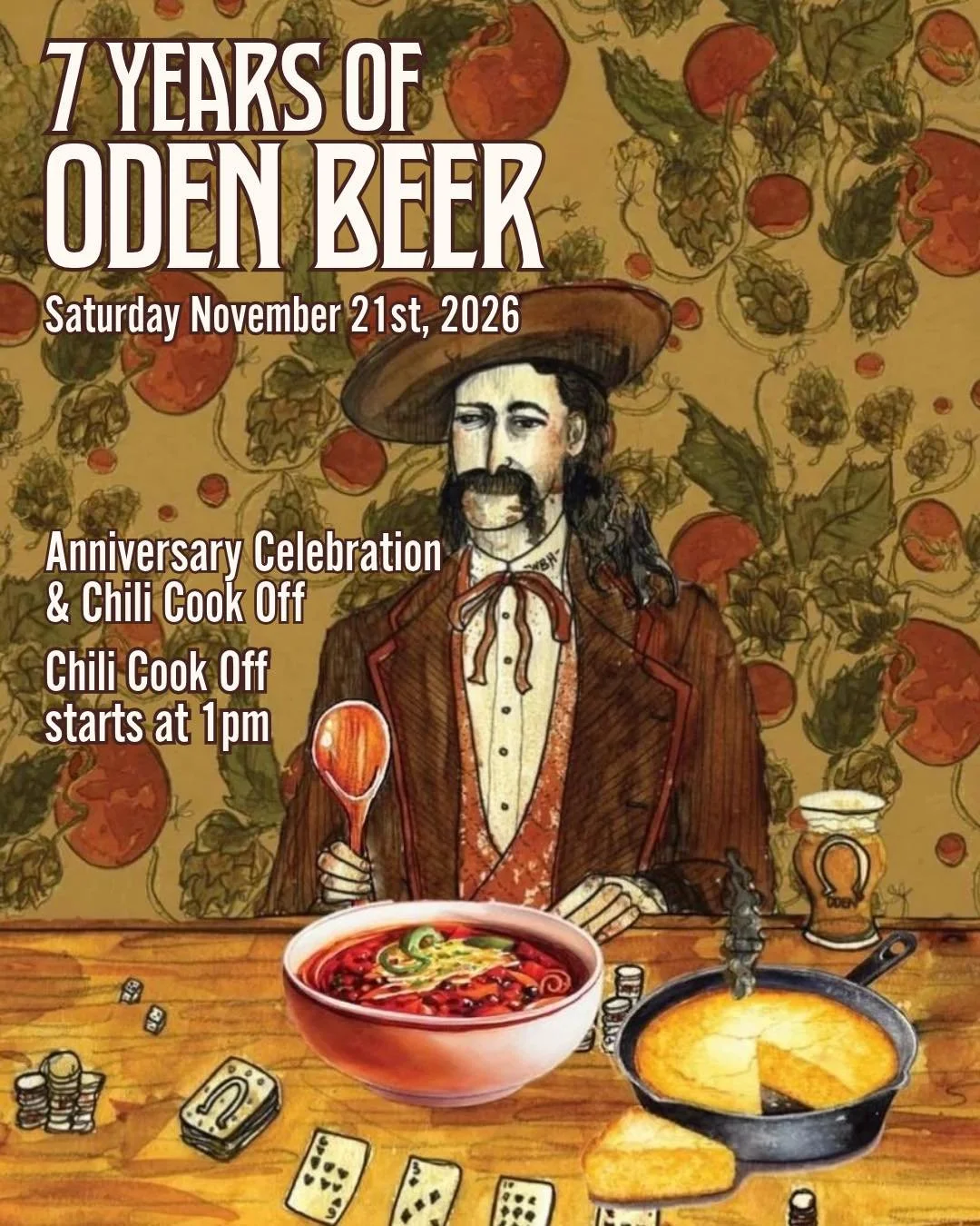 We&rsquo;re getting ready to celebrate SEVEN YEARS of Oden Brewing Greensboro! 🎉🍻❤️

Our beloved Chili Cook-Off 🌶️, live music, great beer, and amazing people make this one of our favorite days of the year! We&rsquo;re so grateful for our communit