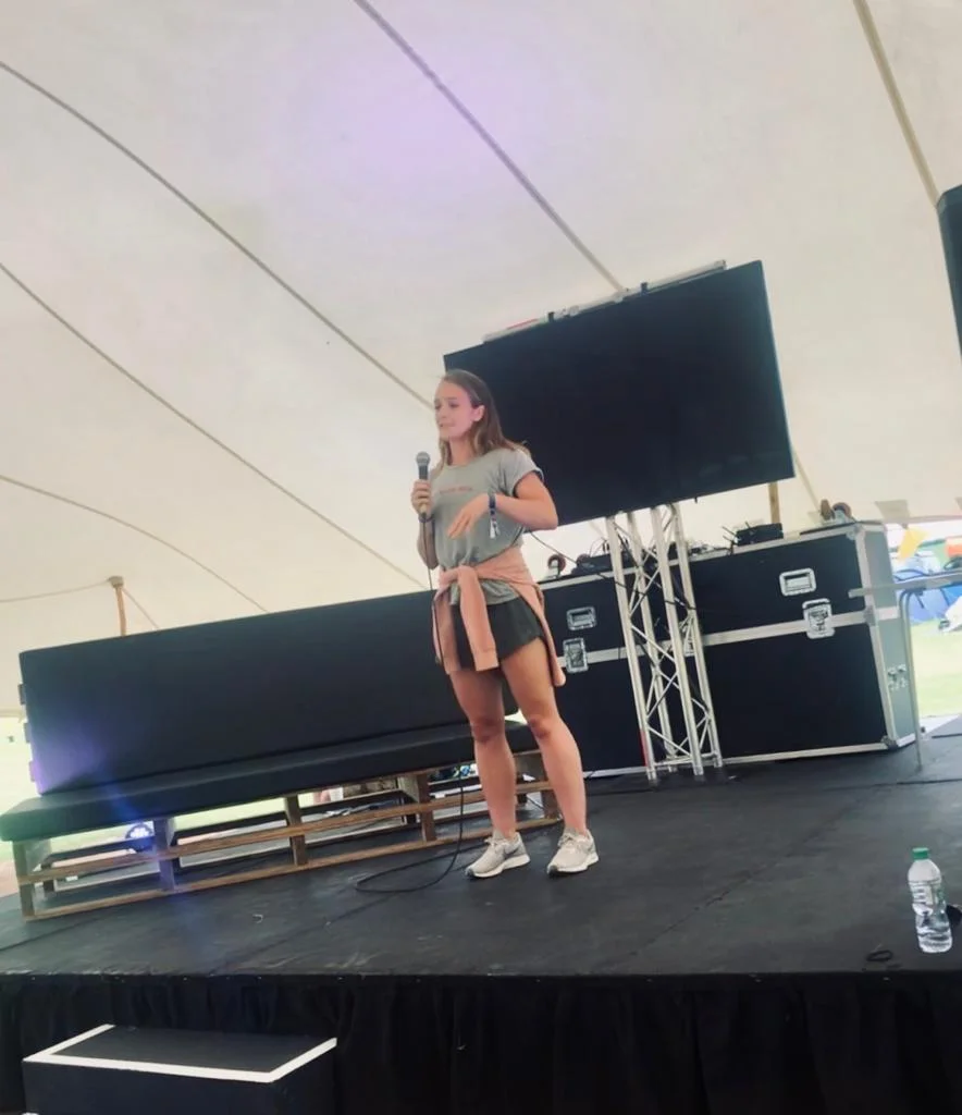 Sharing our movement with the people at Love Trails