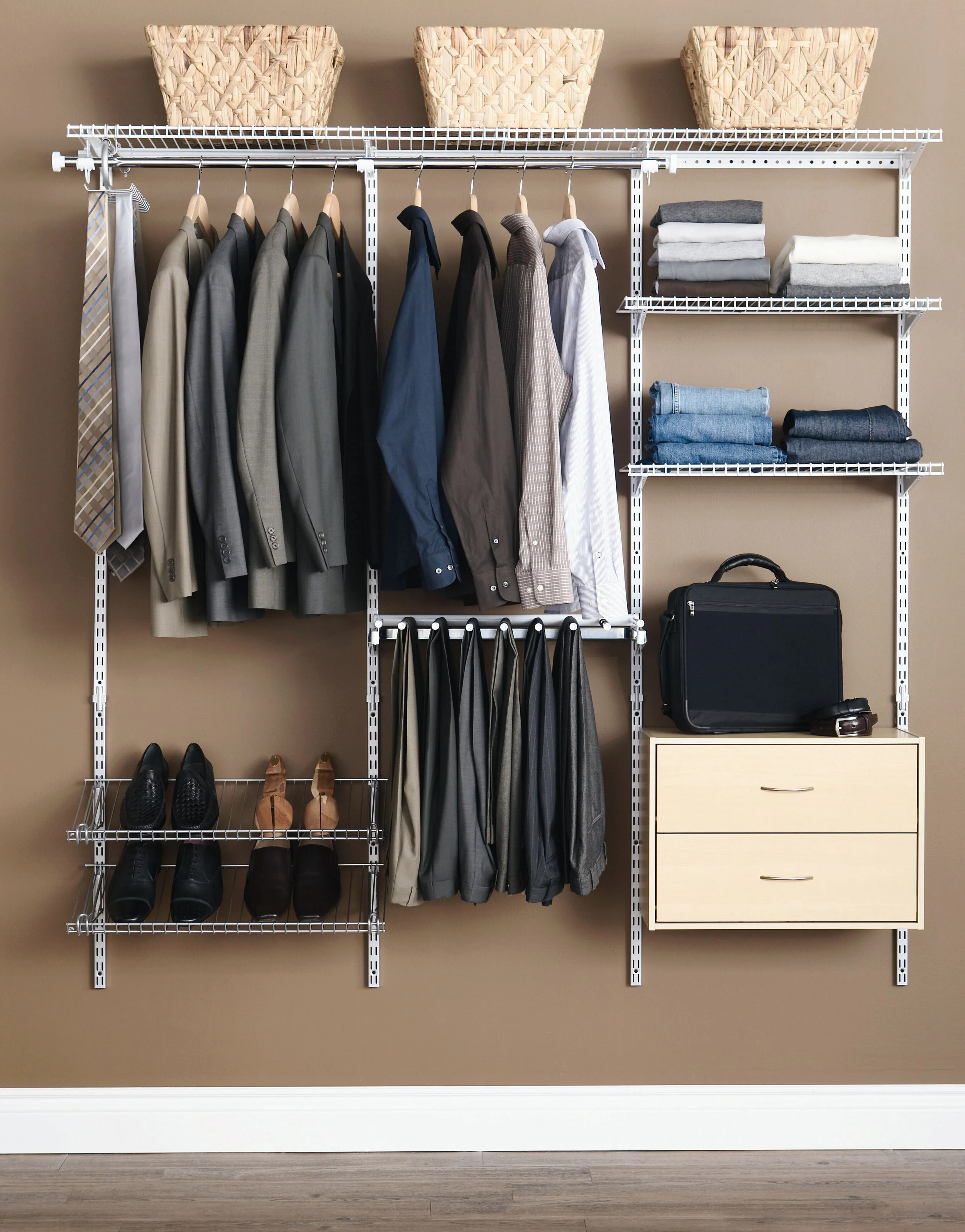 plastic clothing rack dividers on Closet Organization Professional Organizer Charlottesville Va