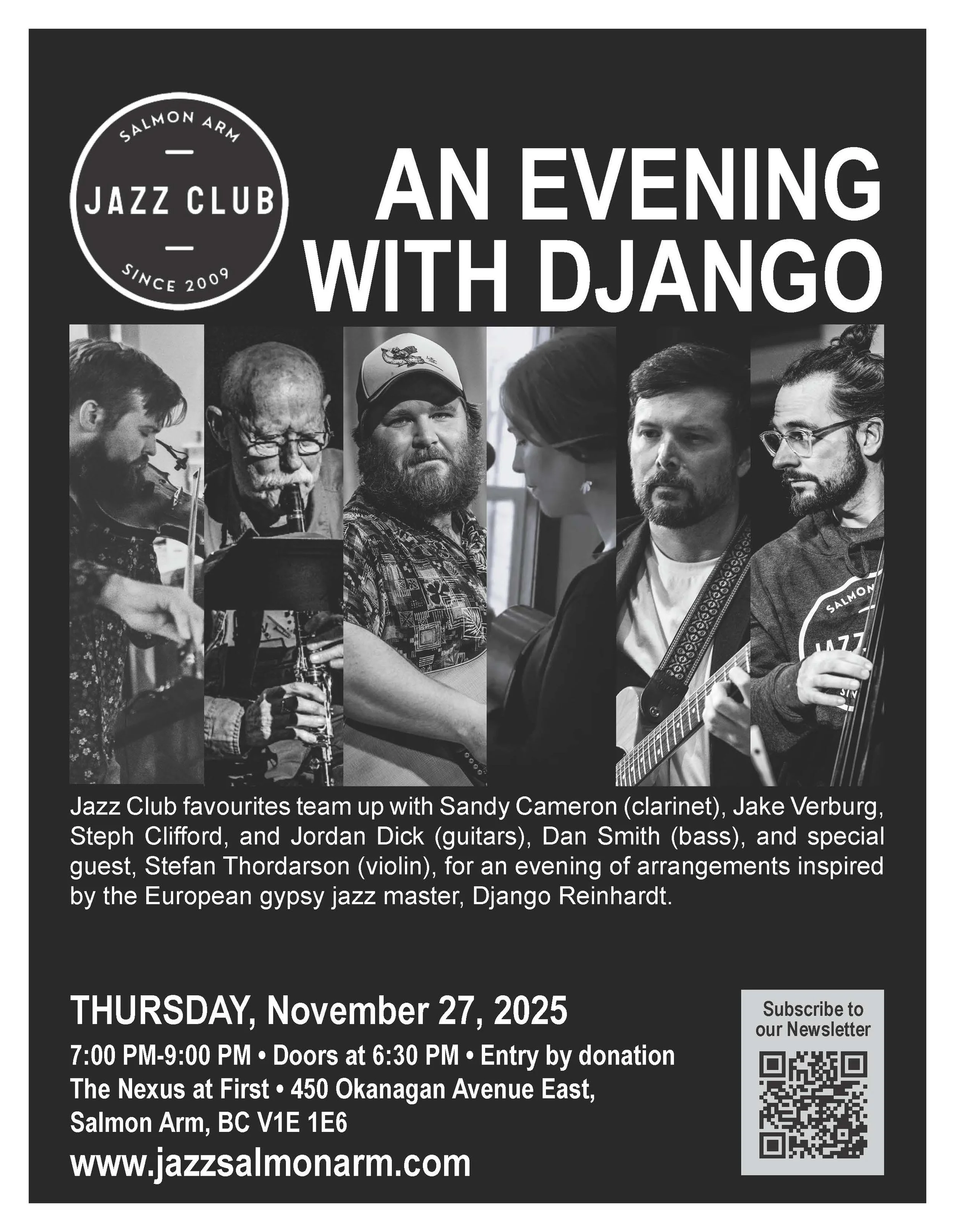 Live Jazz! An Evening with Django! 