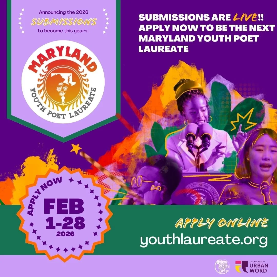 Apply to become Maryland's next Youth Poet Laureate!