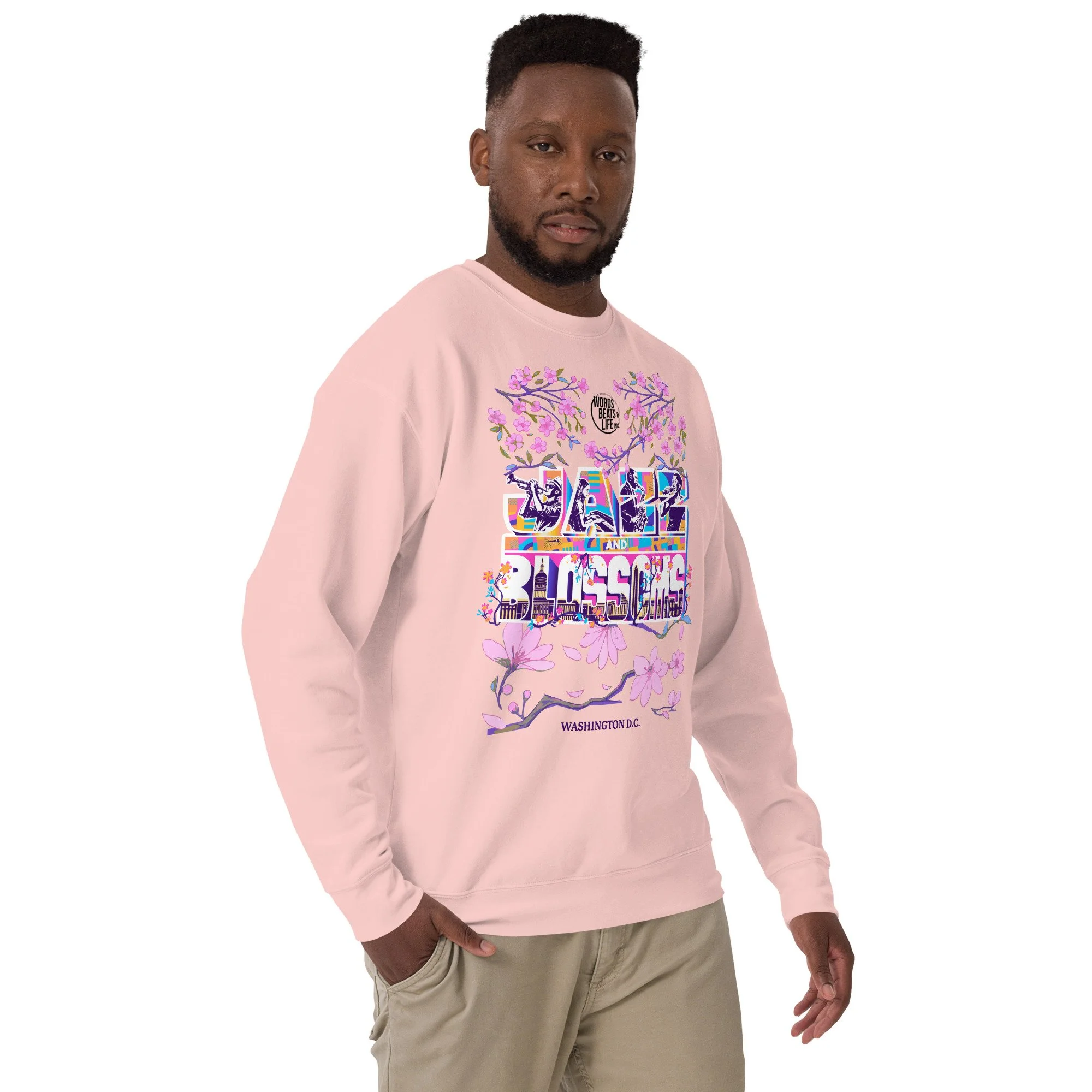 Jazz and Blossom (Unisex Premium Sweatshirt)