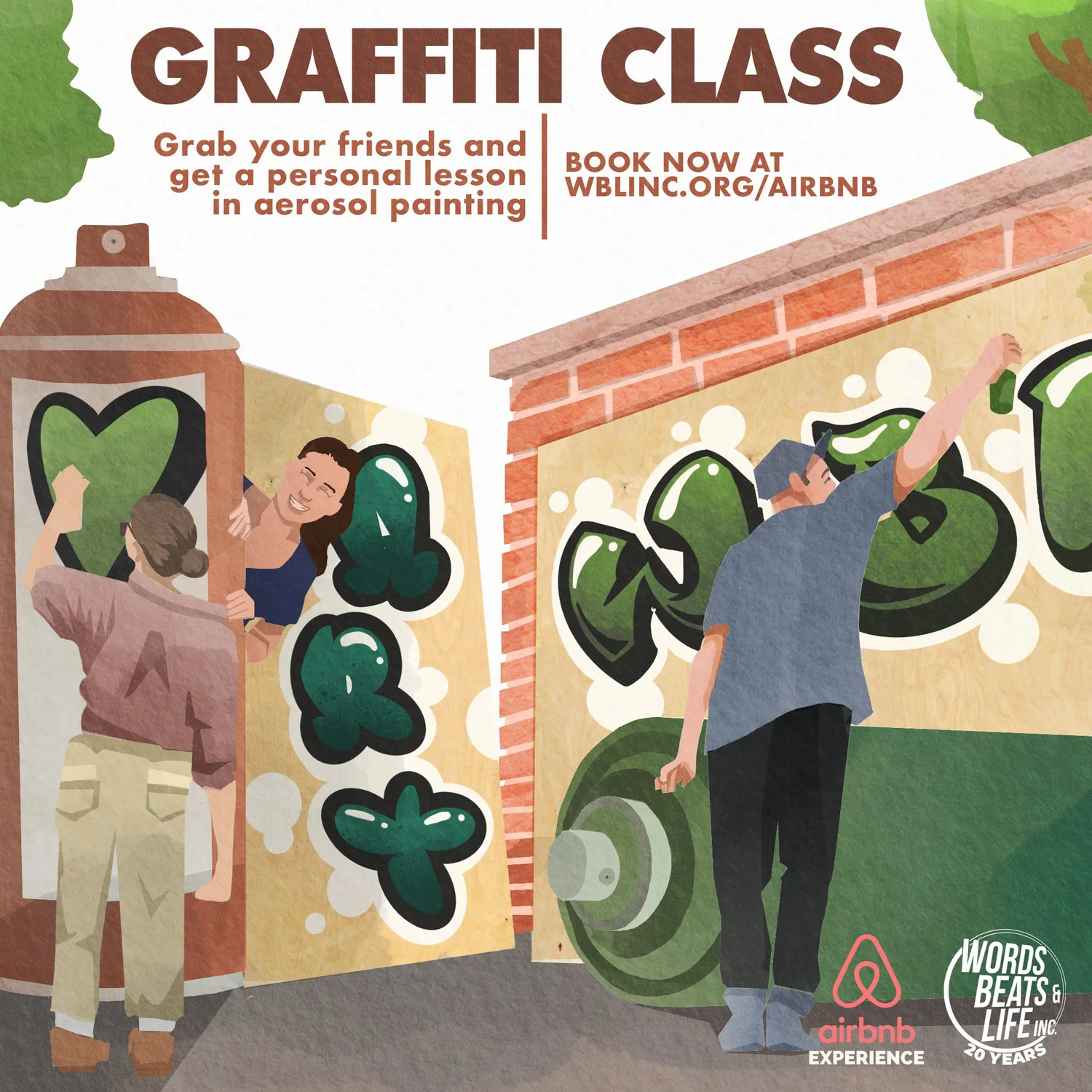 Airbnb Graffiti Class — Words Beats & Life Inc.