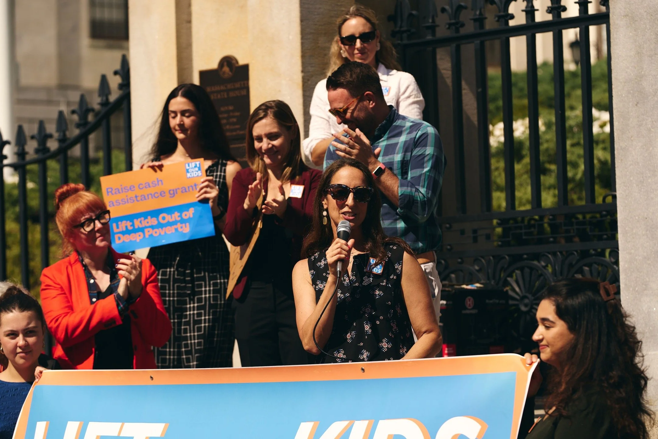 A big thank you to all of our coalition partners who spoke at the #LiftOurKids rally in support of raising cash assistance grants for families living in Deep Poverty: @masocialworkers, New Village, @childrensleague_ma, @endhomelessnessma, Greater Bos