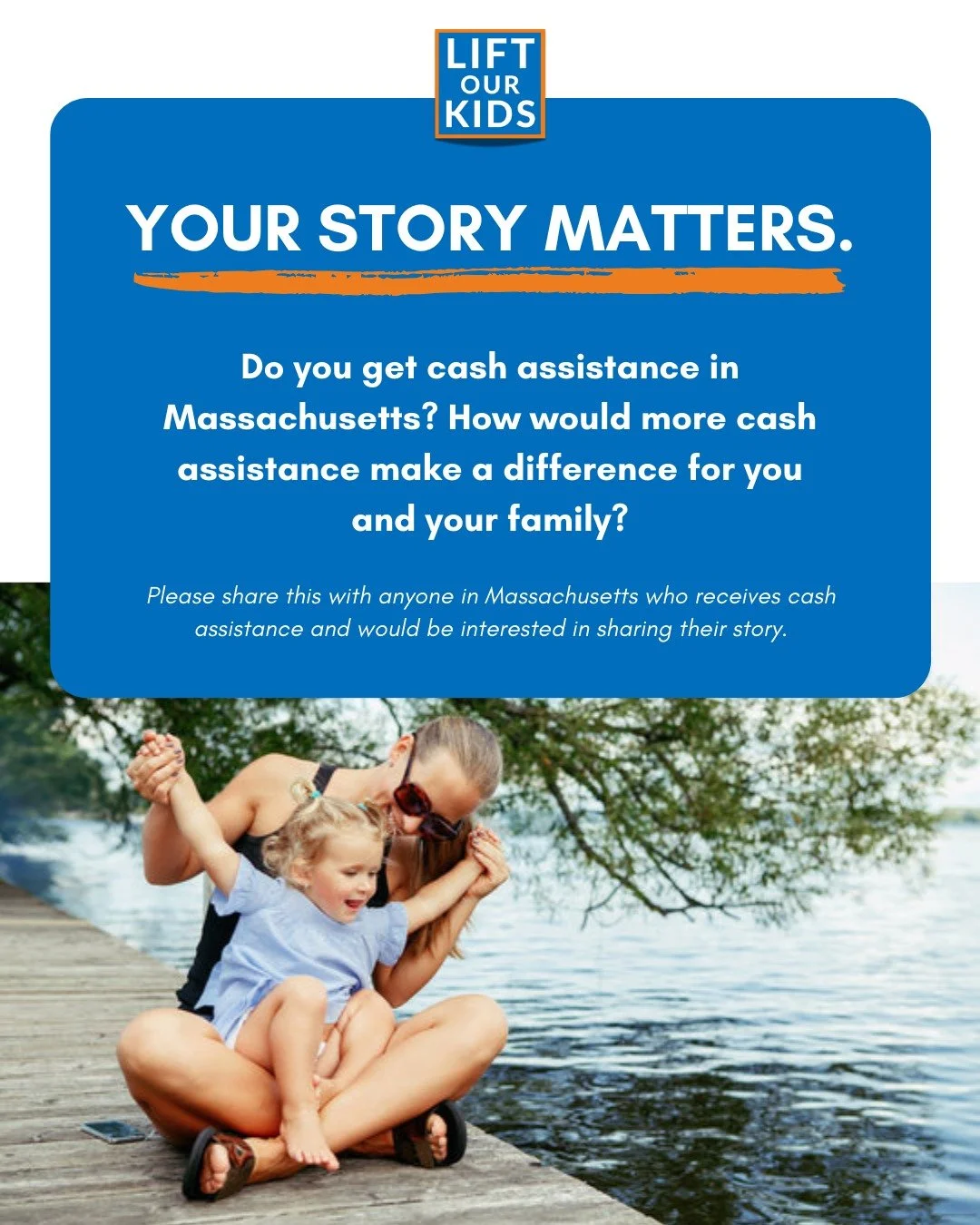 We want to hear directly from MA families whose lives have been impacted by cash assistance grants. We invite you to share your story with us by following the link in our bio. #LiftOurKidsMA #EndDeepPovertyNow #mapoli