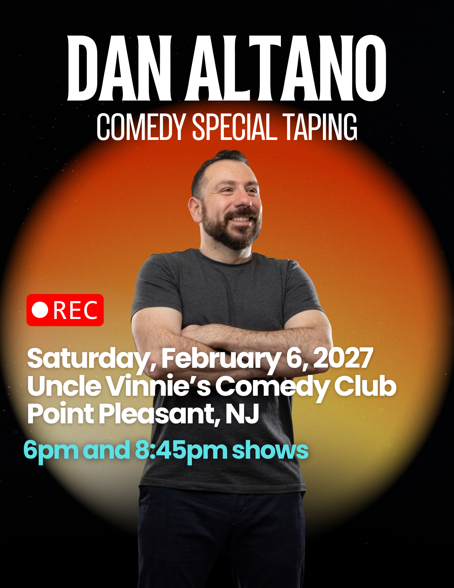 COMEDY SPECIAL TAPING IN POINT PLEASANT, NJ