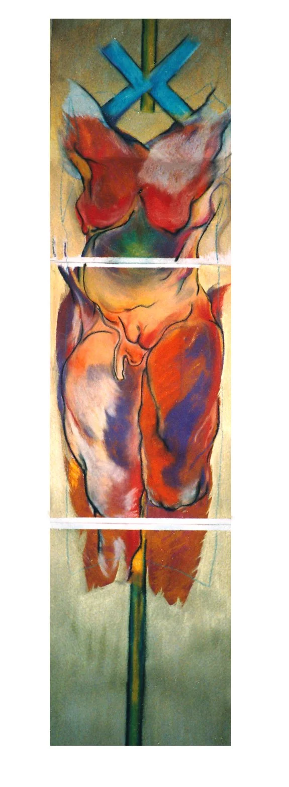 (Perugia 17 cleaned)-Dolci armature installation, Canada Days Two person exhibition (Michèle Deslisle),July 1987, Perugia Italy.jpg