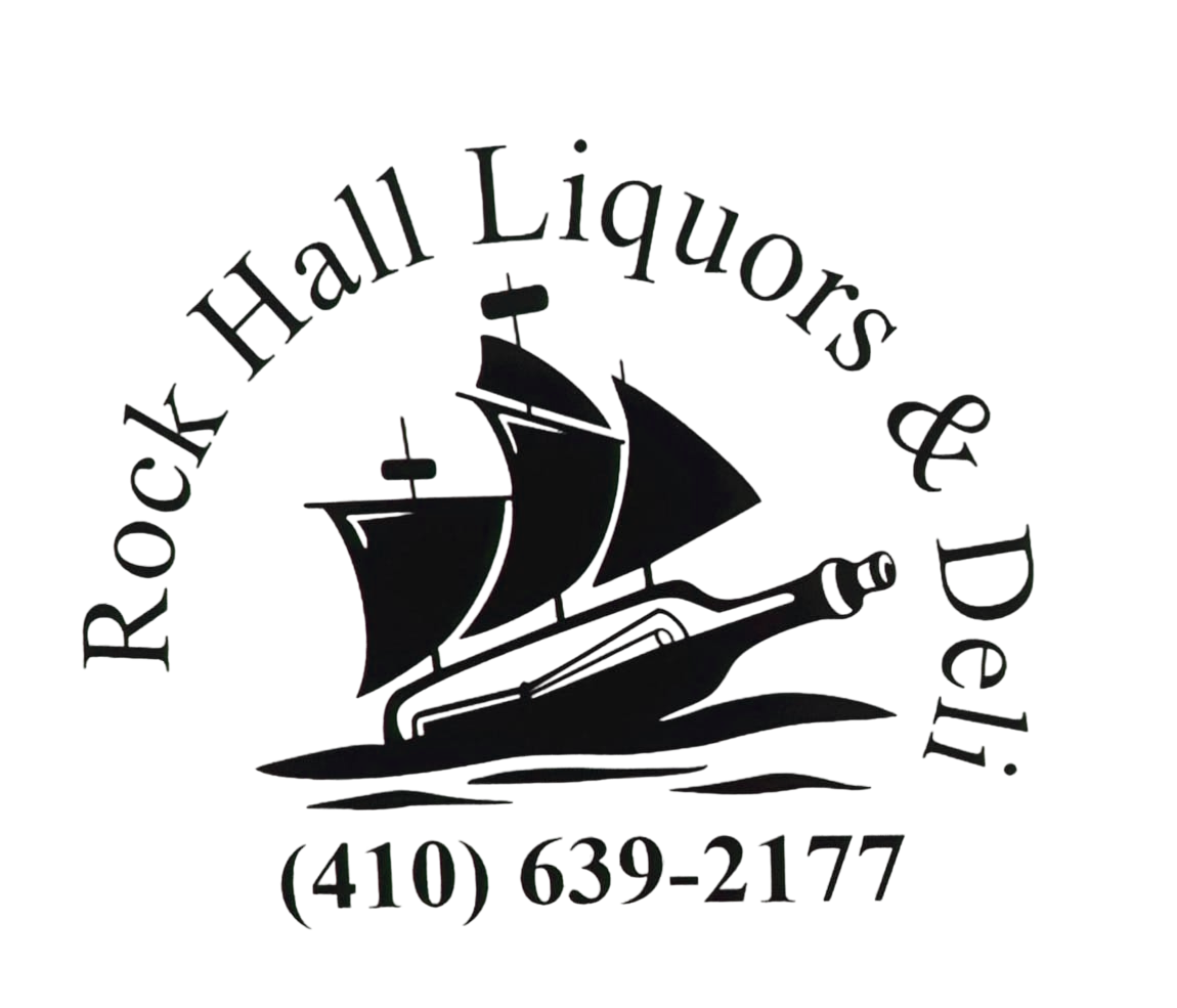 Logo of Rock Hill Hair & Liquors, featuring a sailing ship and contact number 410-639-2177.