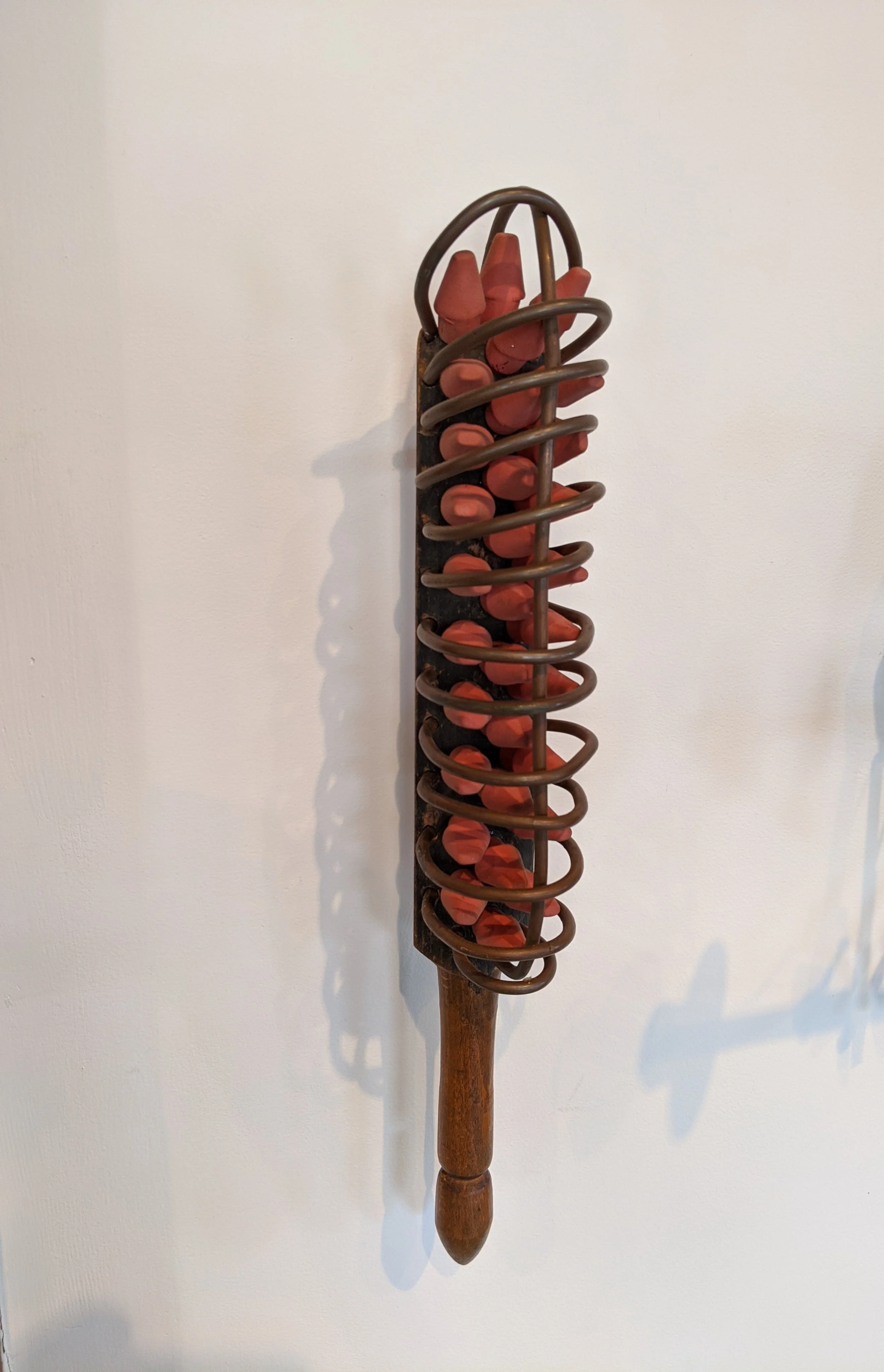   Non-Statutory Object: Brush , 16” x 3” x 3”, brush body, pencils, erasers and copper wire, 2022 