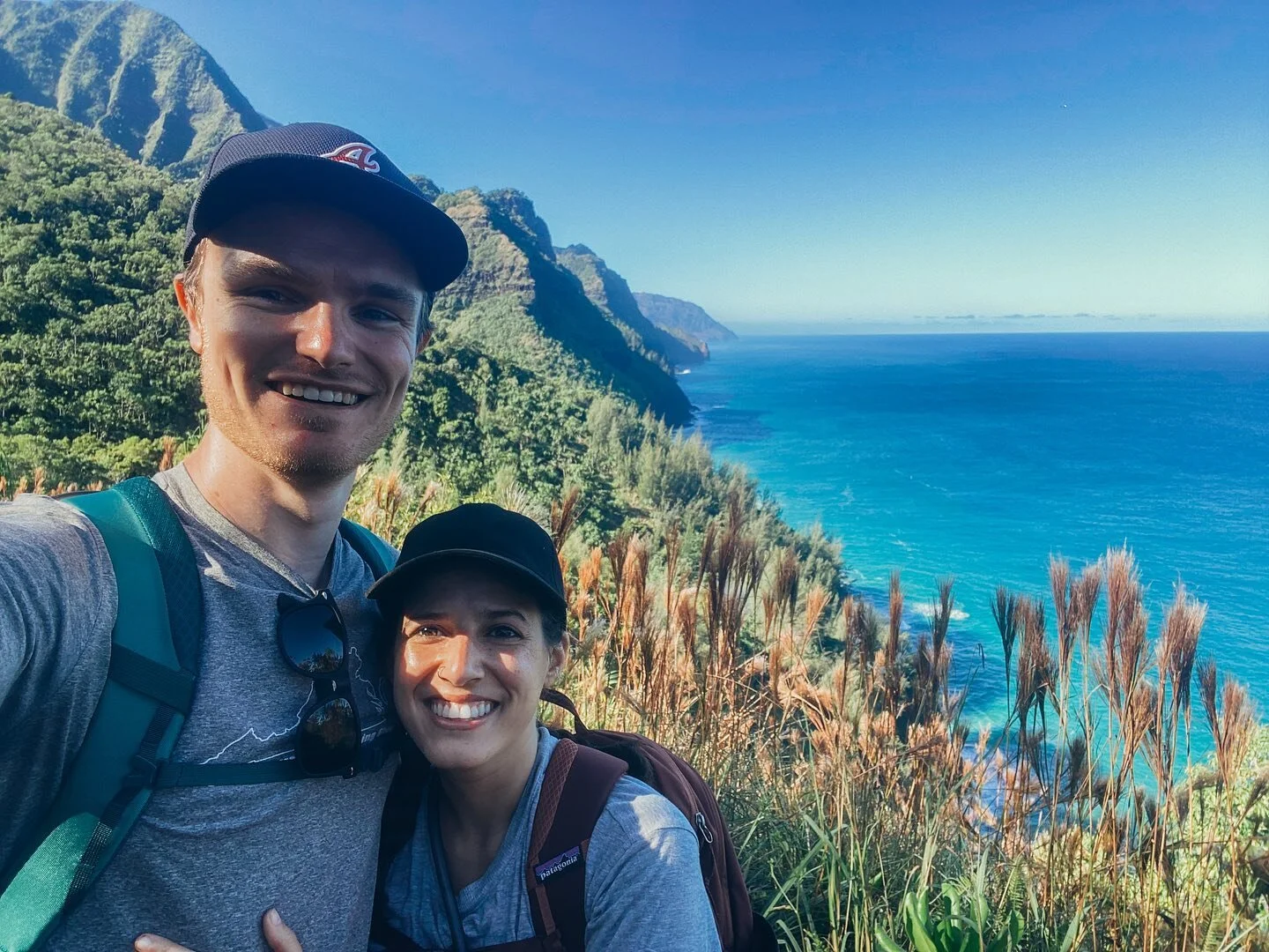 Day 4: More hiking and more swimming. It&rsquo;s a hard life but SOMEONE has to do it!
1️⃣, 2️⃣, 3️⃣, and 4️⃣ : Views from Hanakapi&rsquo;ai Beach
5️⃣ : View from Anahola Beach Park
#kauai