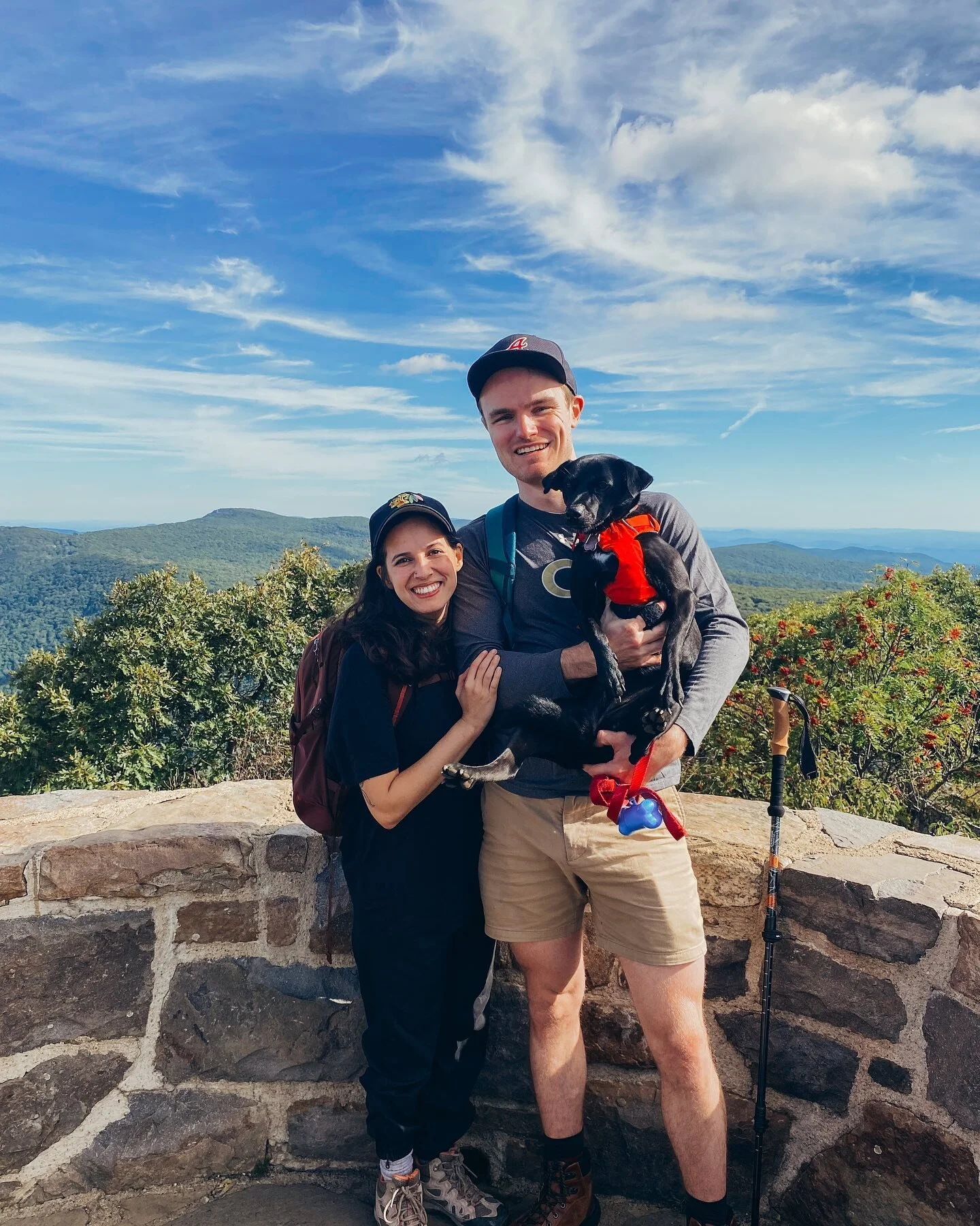 A quick camping trip to Shenandoah National Park with a cute boy and a batsh!t dog.