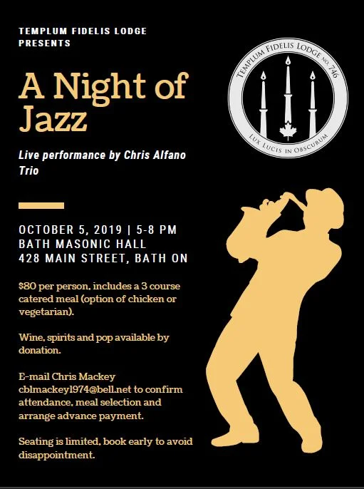 Templum Fidelis Lodge Presents: A Night of Jazz